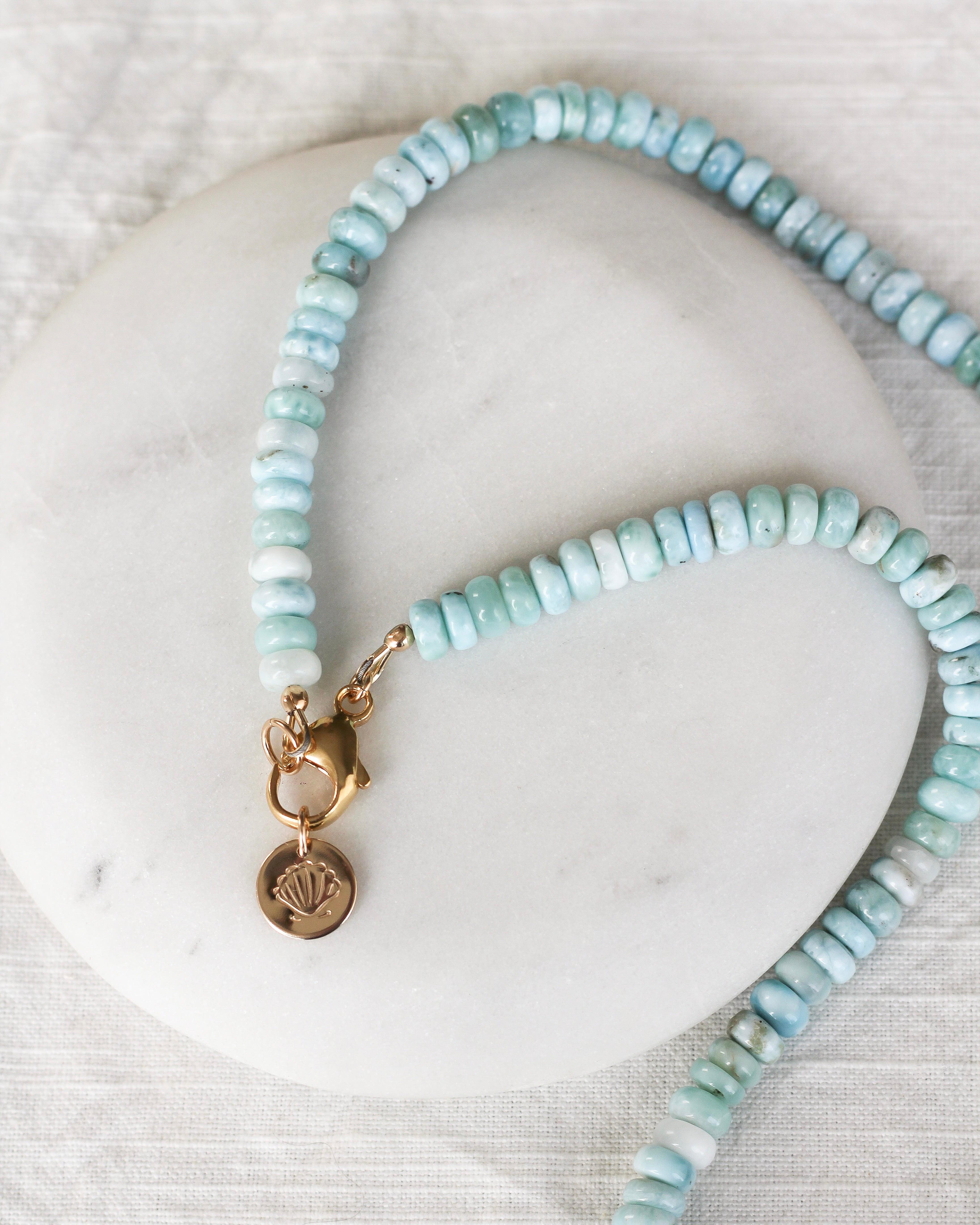 Stillness Gemmy Necklace | Larimar