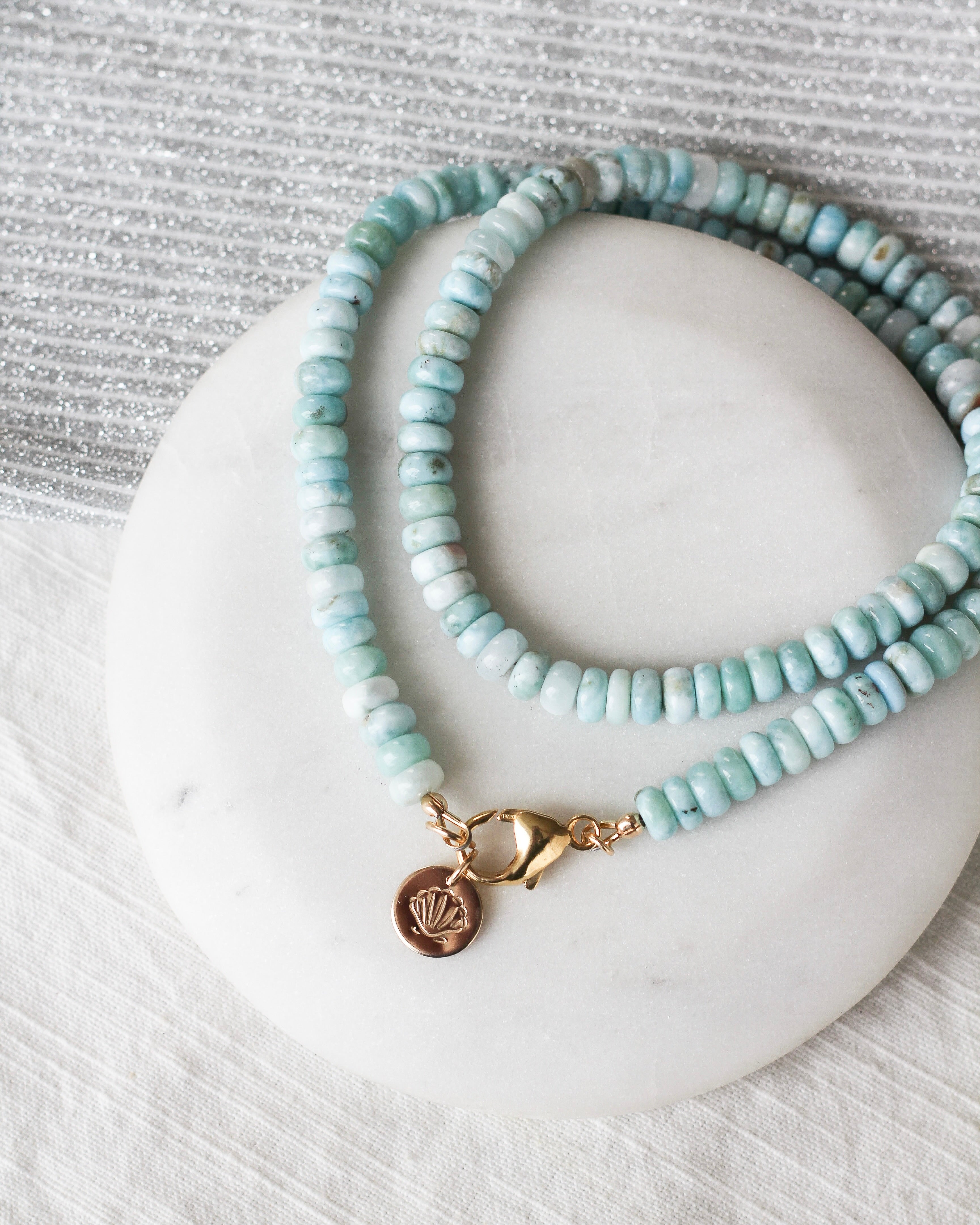 Stillness Gemmy Necklace | Larimar
