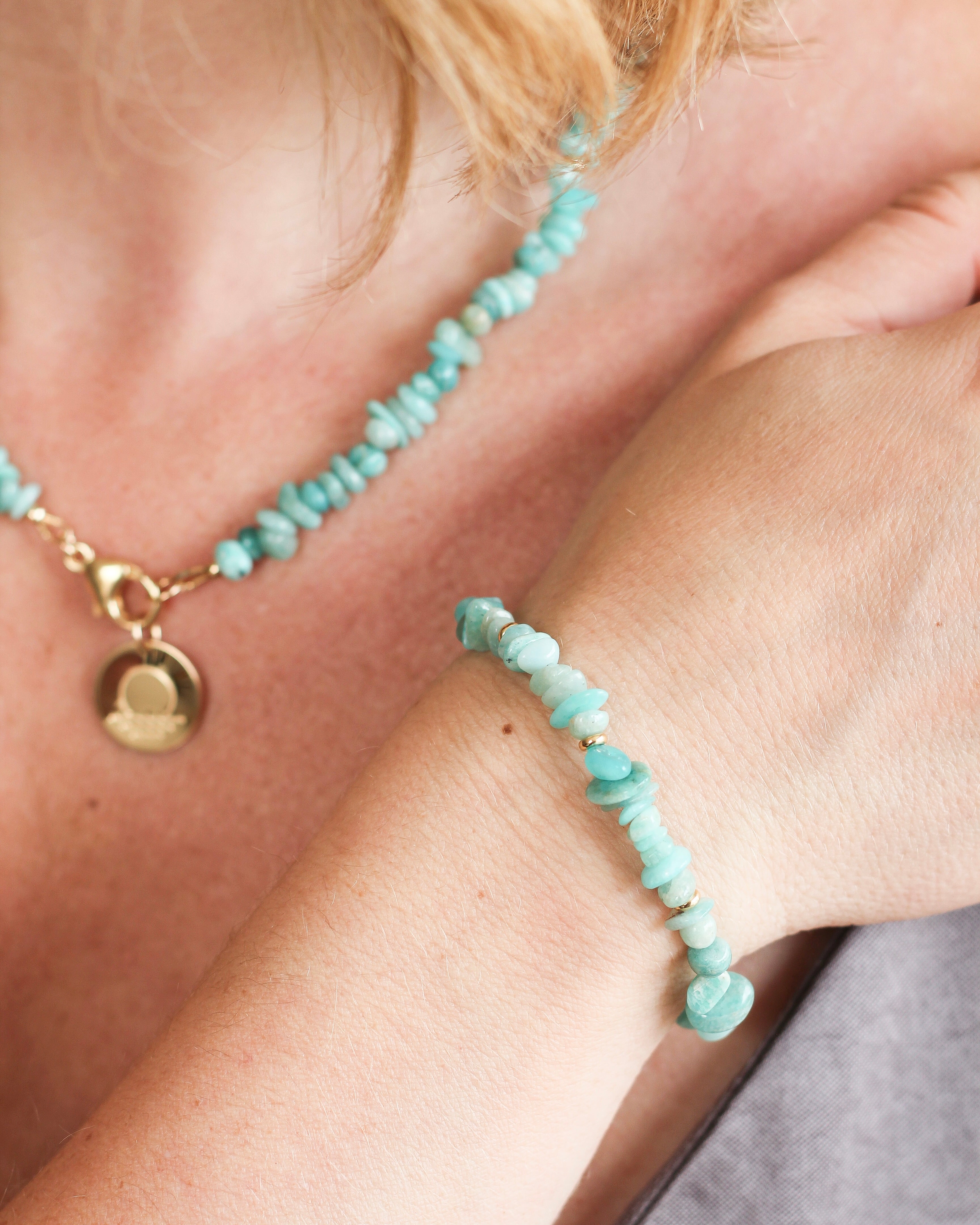Soothe Pebble Bracelet | Amazonite