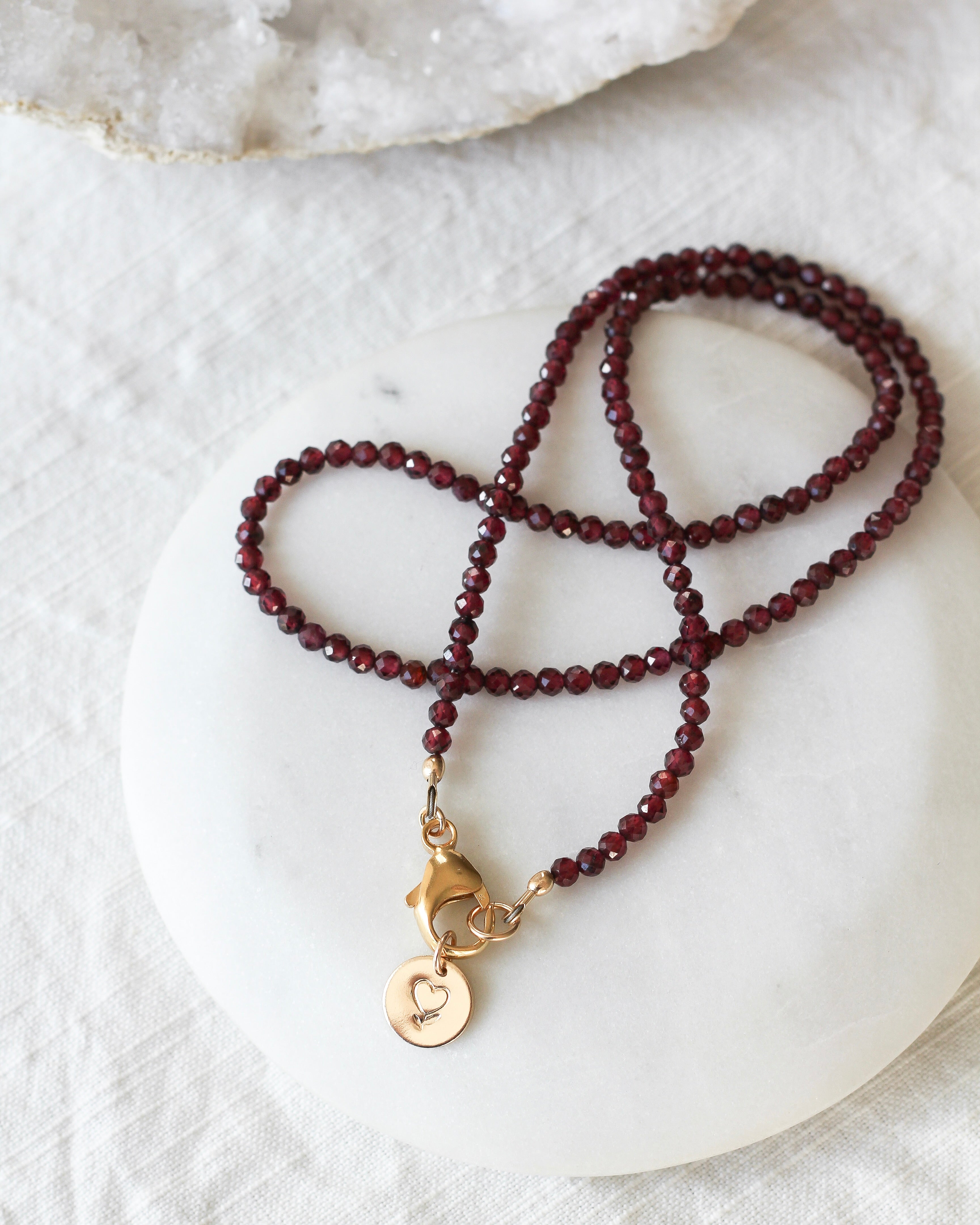 Passion Intention Necklace | Garnet
