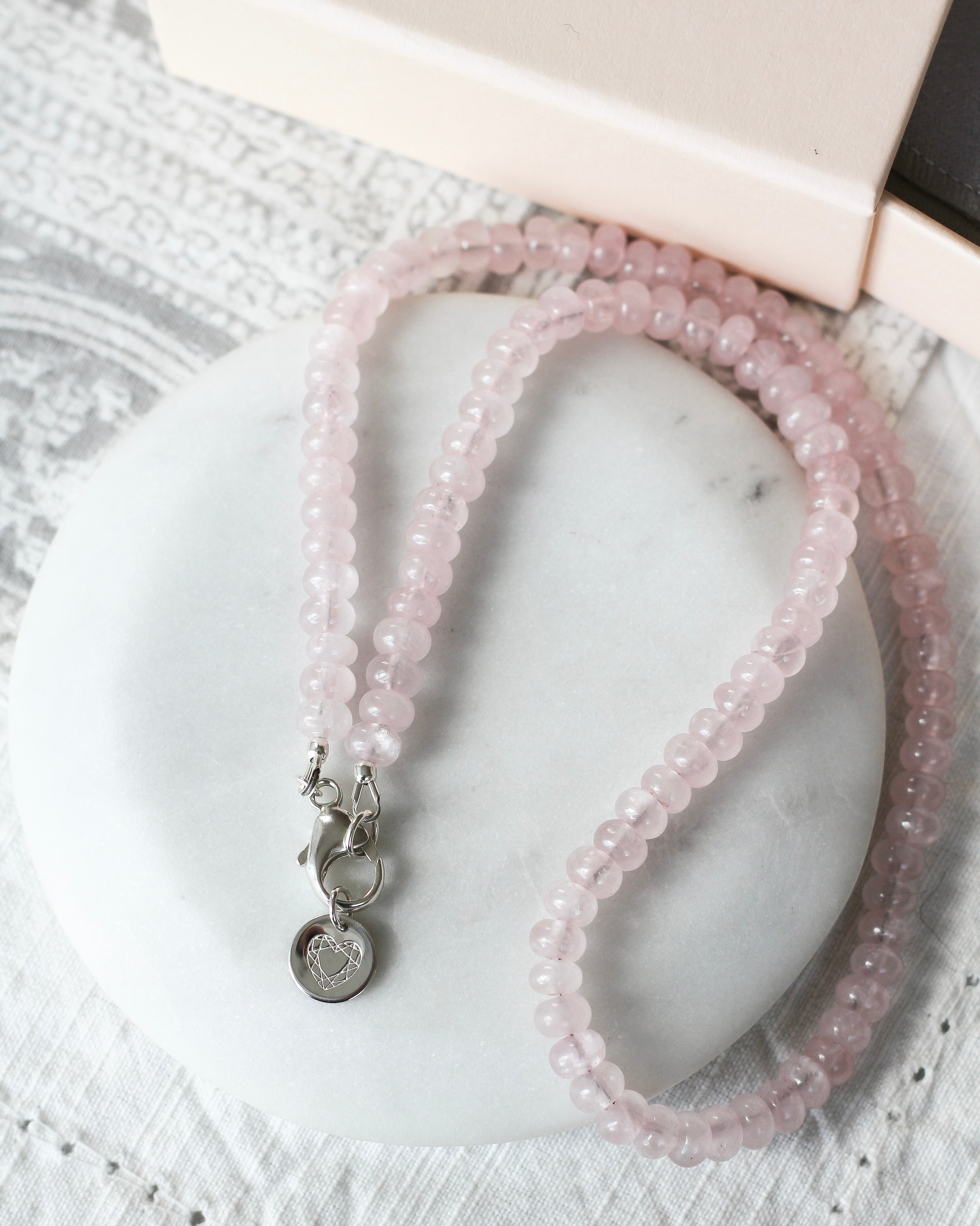 Love Gemmy Necklace | Rose Quartz