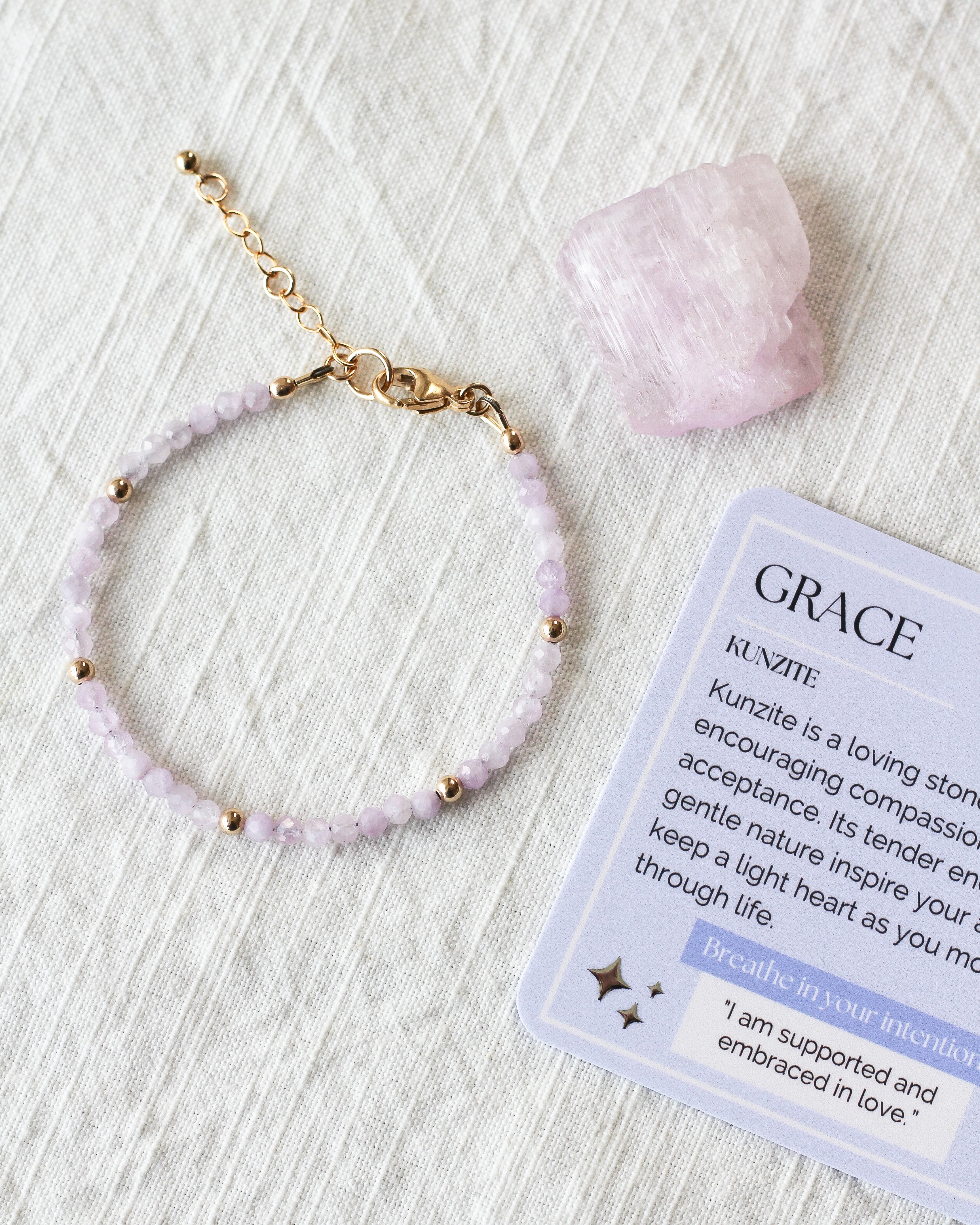 Grace Intention Bracelet | Kunzite