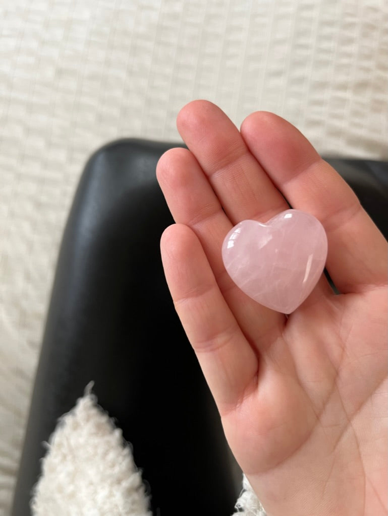Rose Quartz Heart