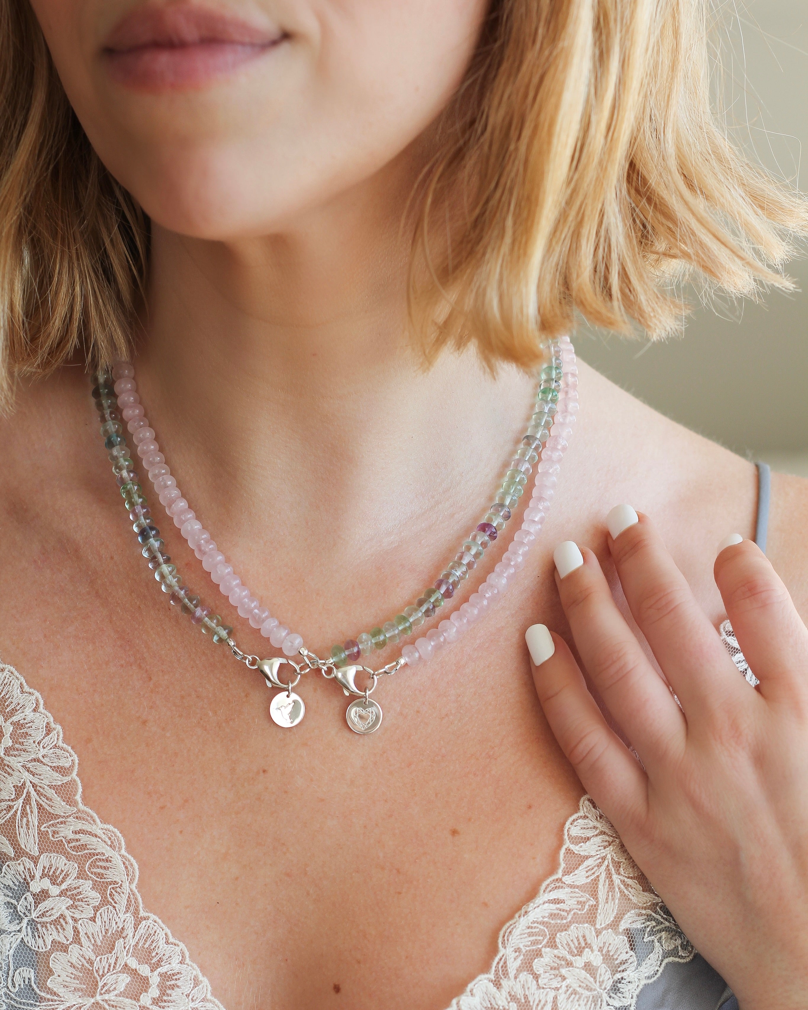 Love Gemmy Necklace | Rose Quartz