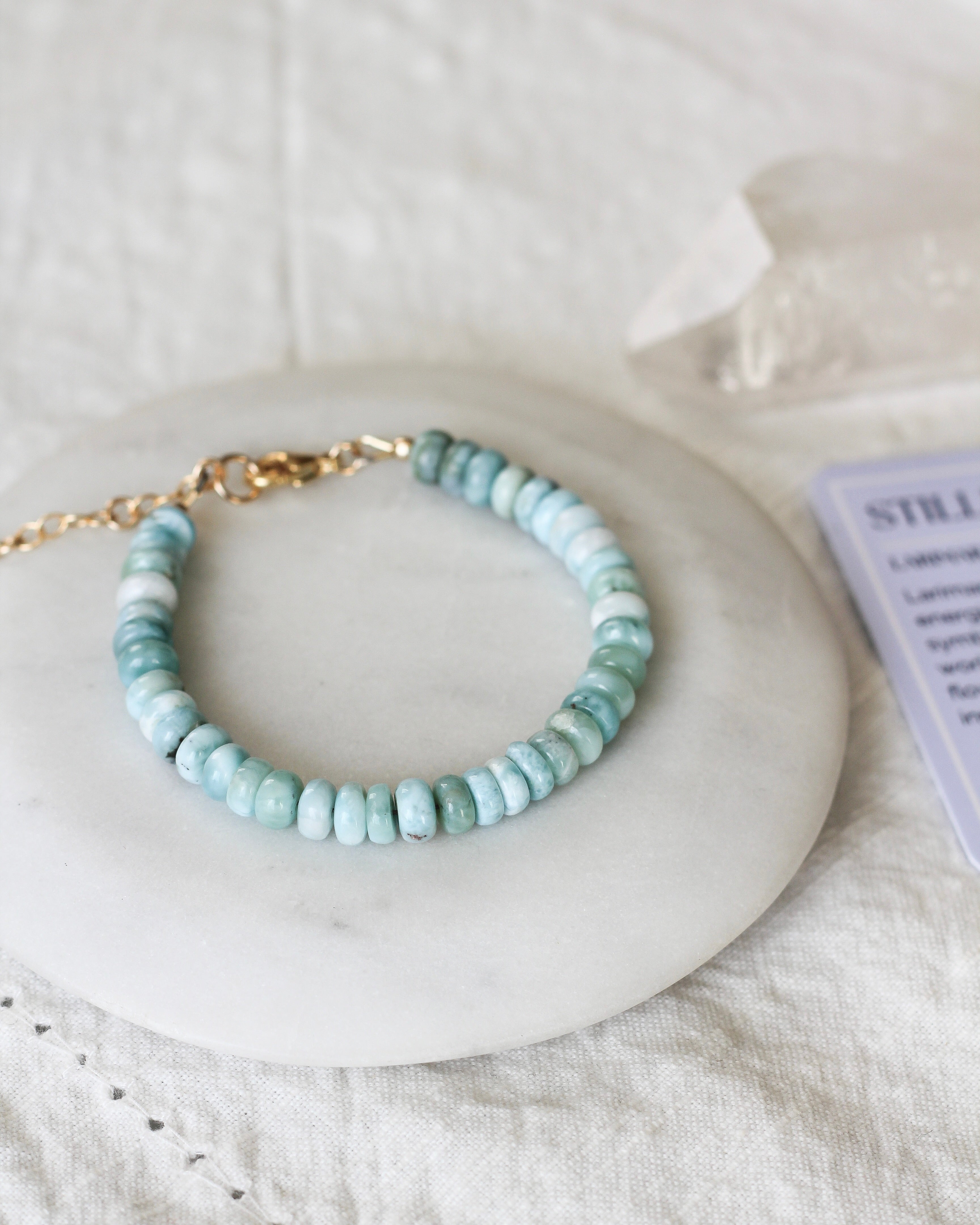 Stillness Gemmy Bracelet | Larimar