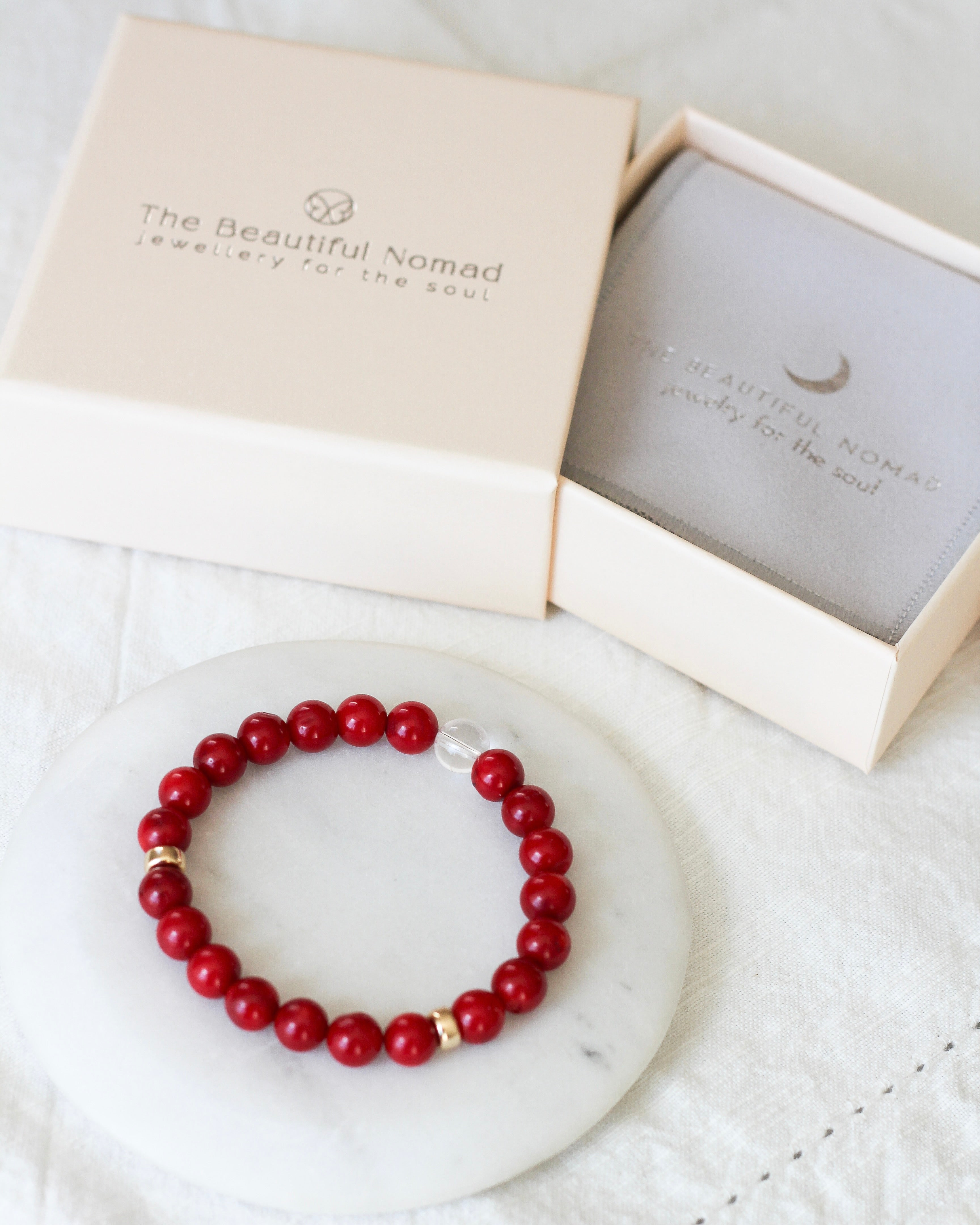Vibrance Aura Bracelet | Red Coral