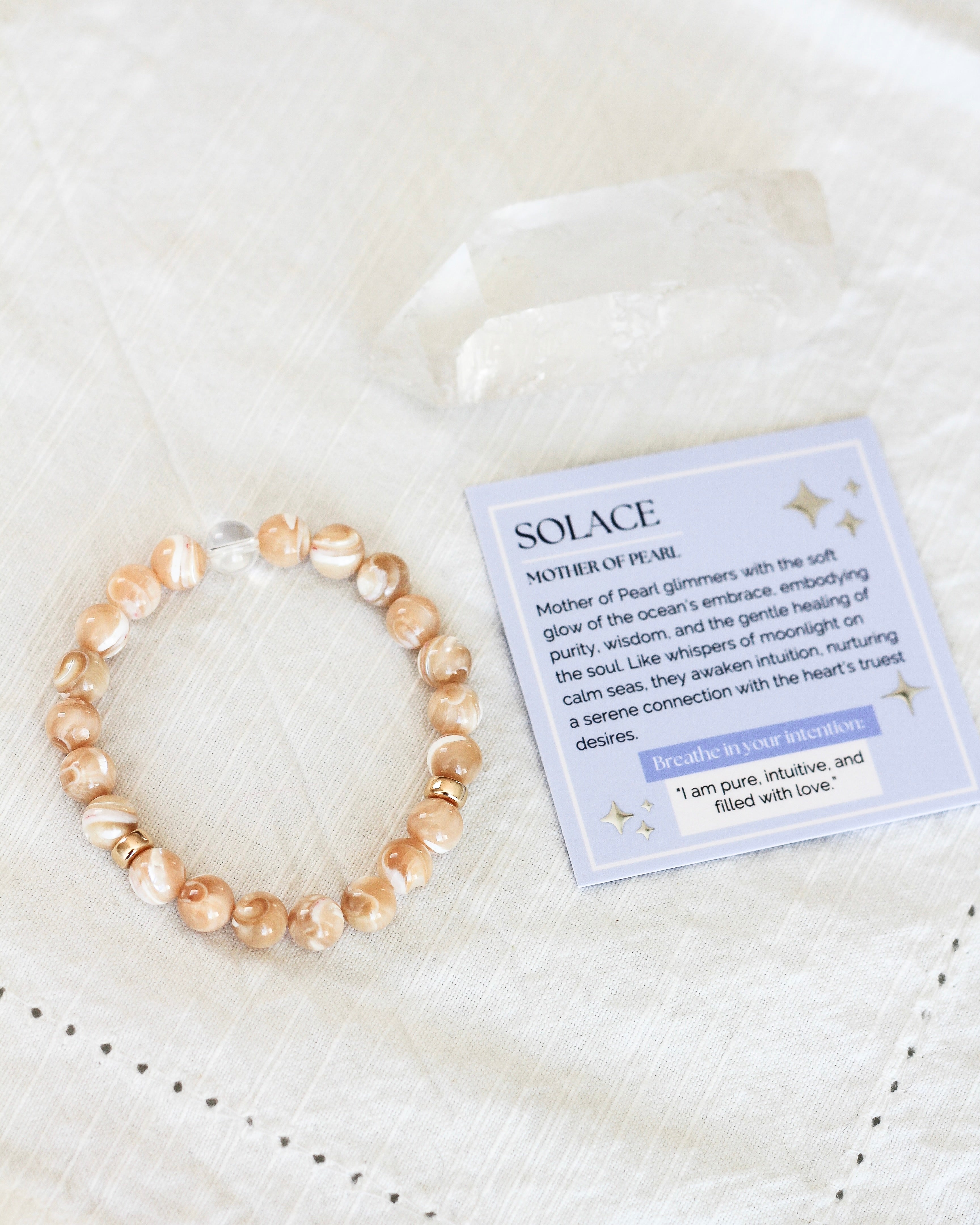 Solace Aura Bracelet | Mother of Pearl