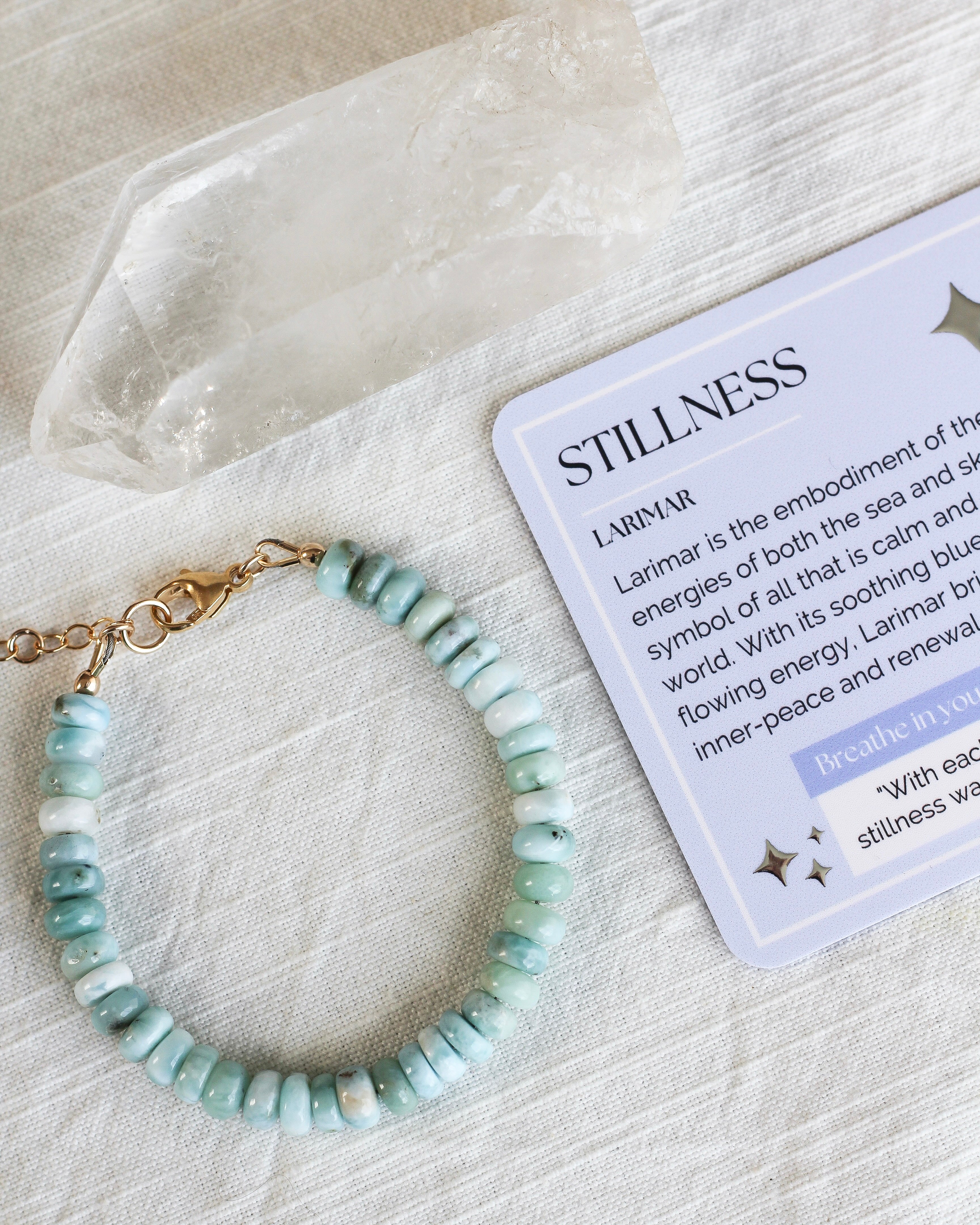 Stillness Gemmy Bracelet | Larimar