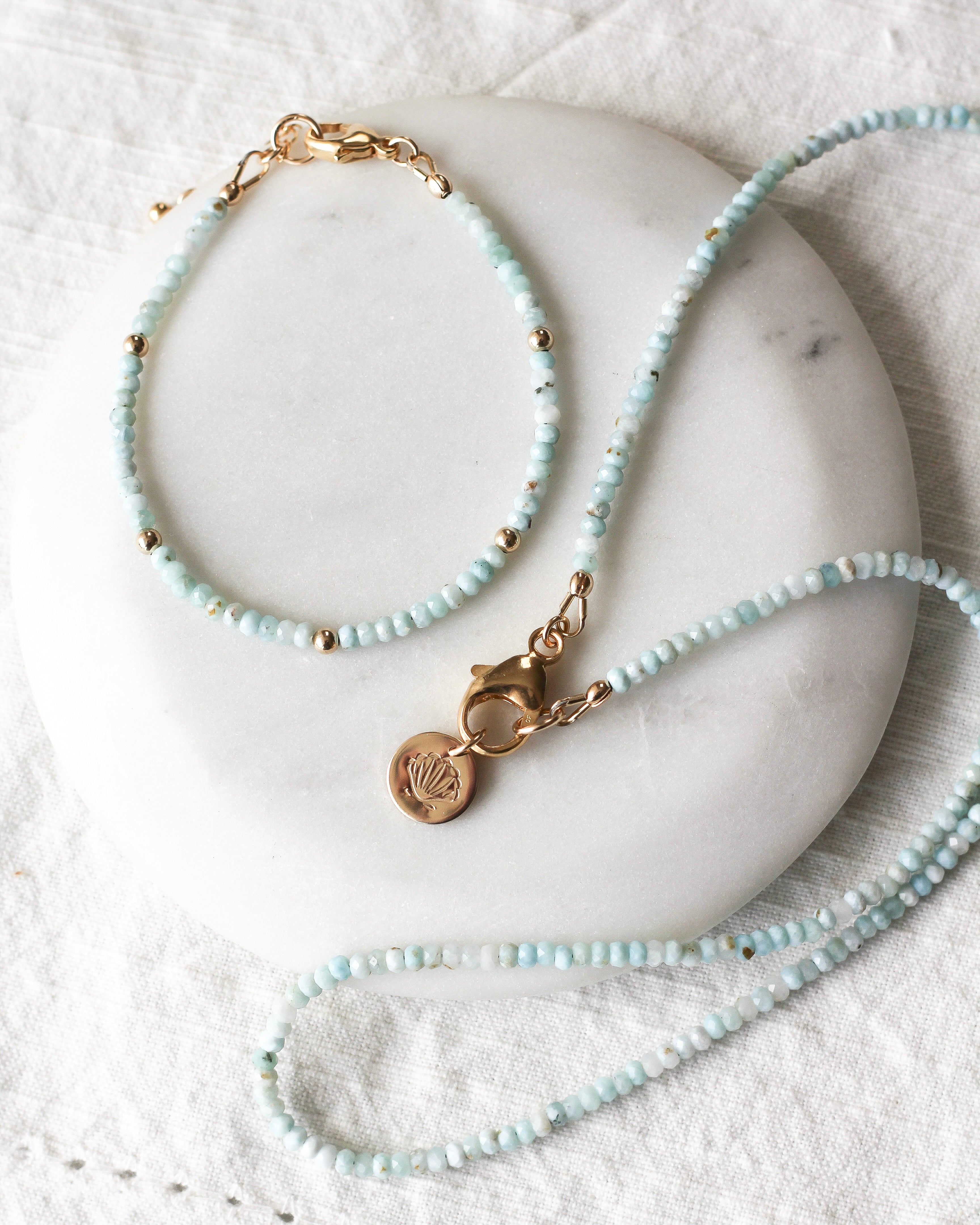 Stillness Intention Bracelet | Larimar