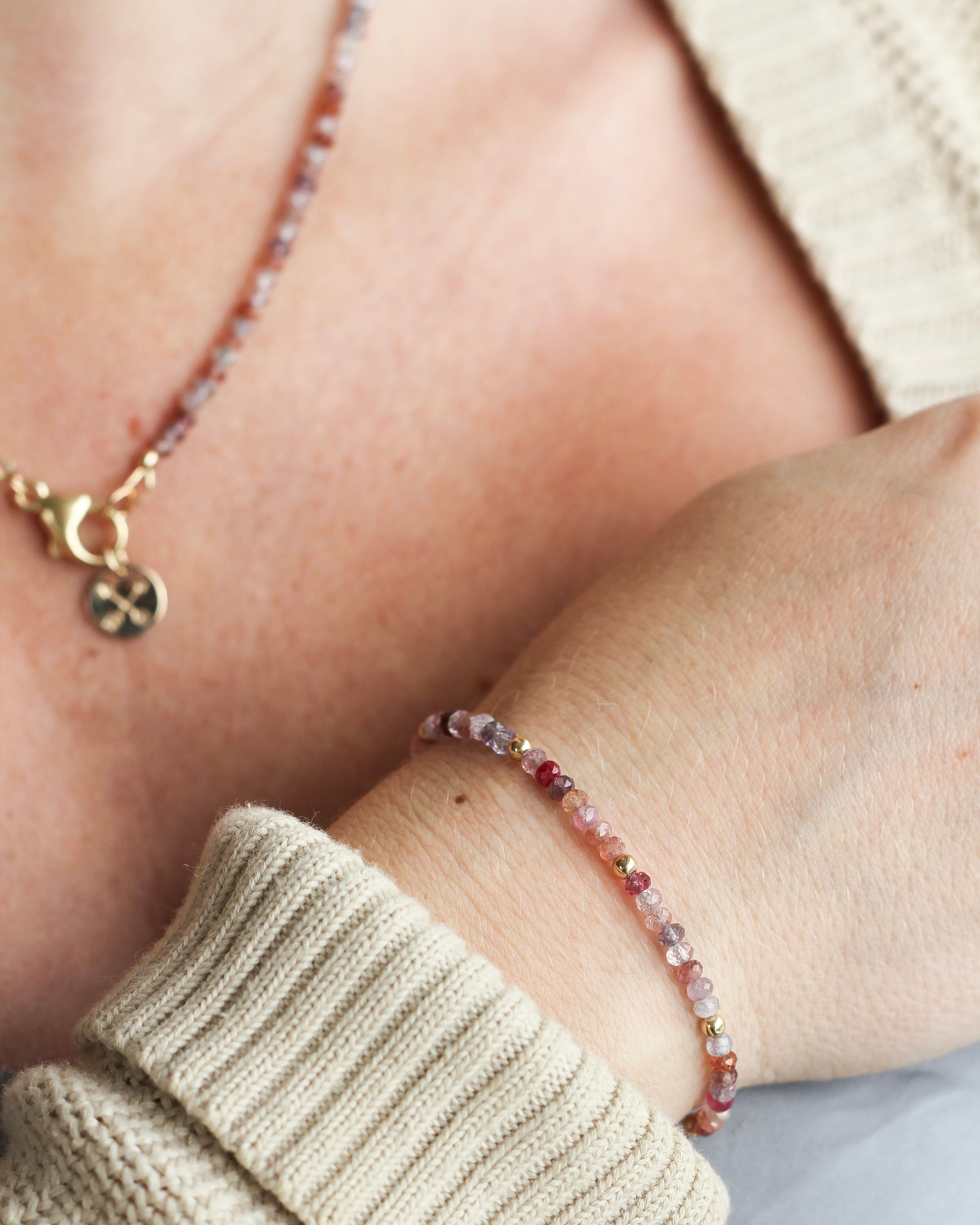 Courage Intention Necklace | Spinel