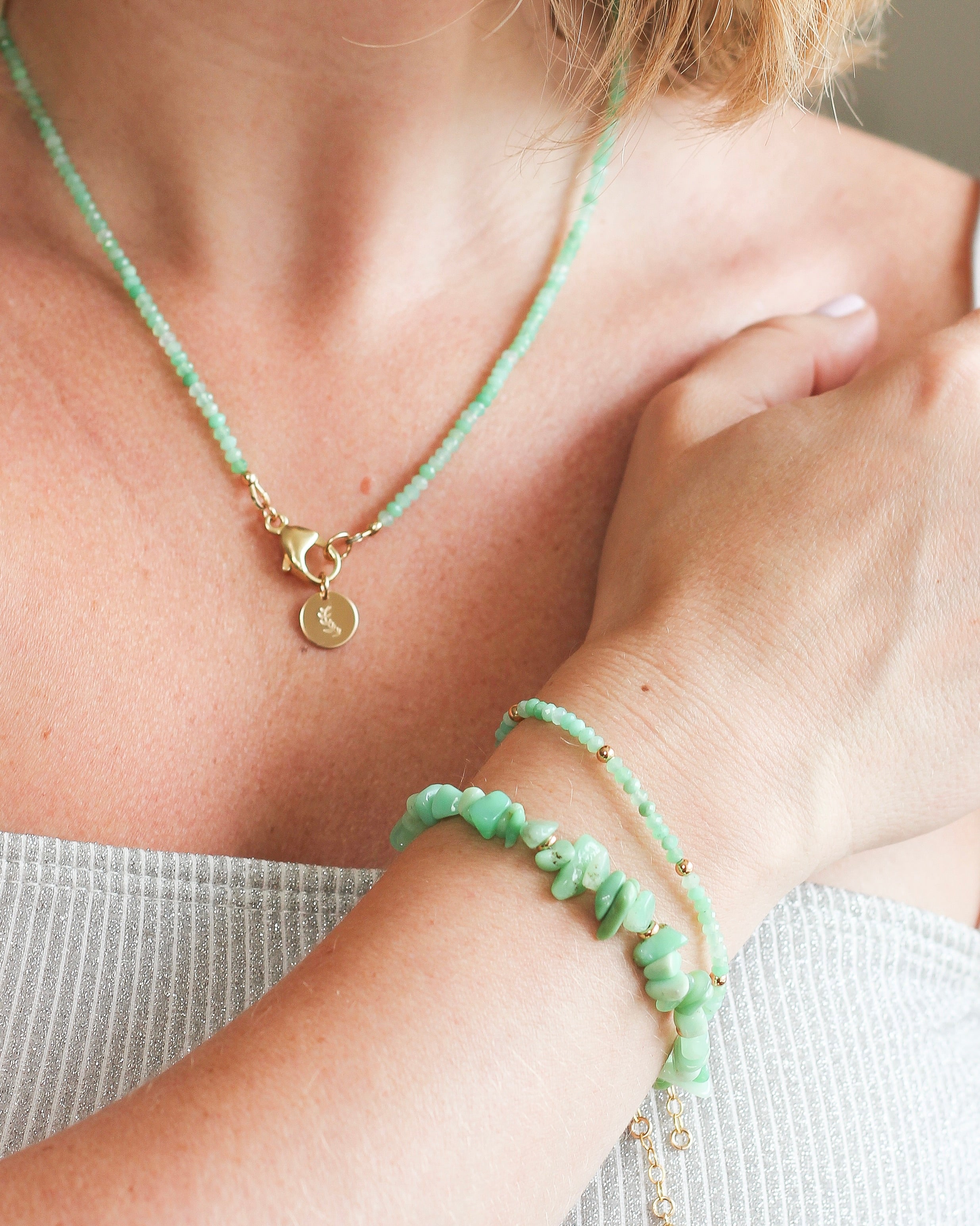 Brighten Intention Bracelet | Chrysoprase