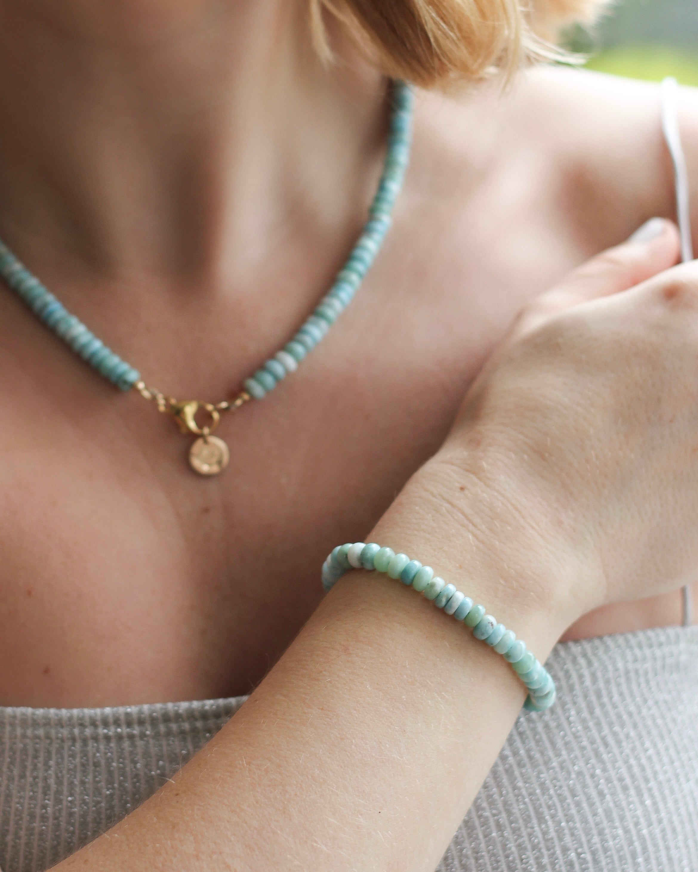 Stillness Gemmy Bracelet | Larimar