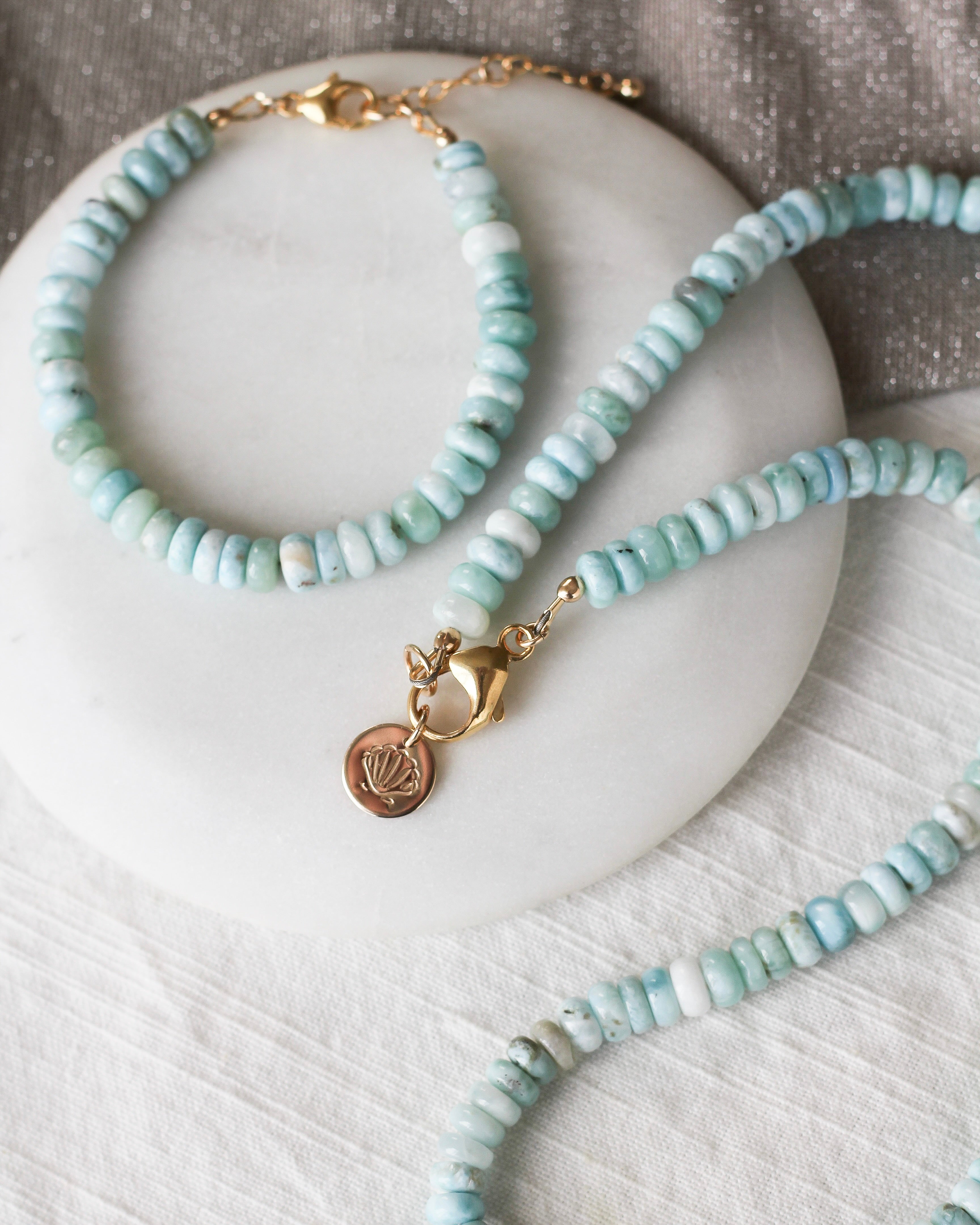 Stillness Gemmy Necklace | Larimar