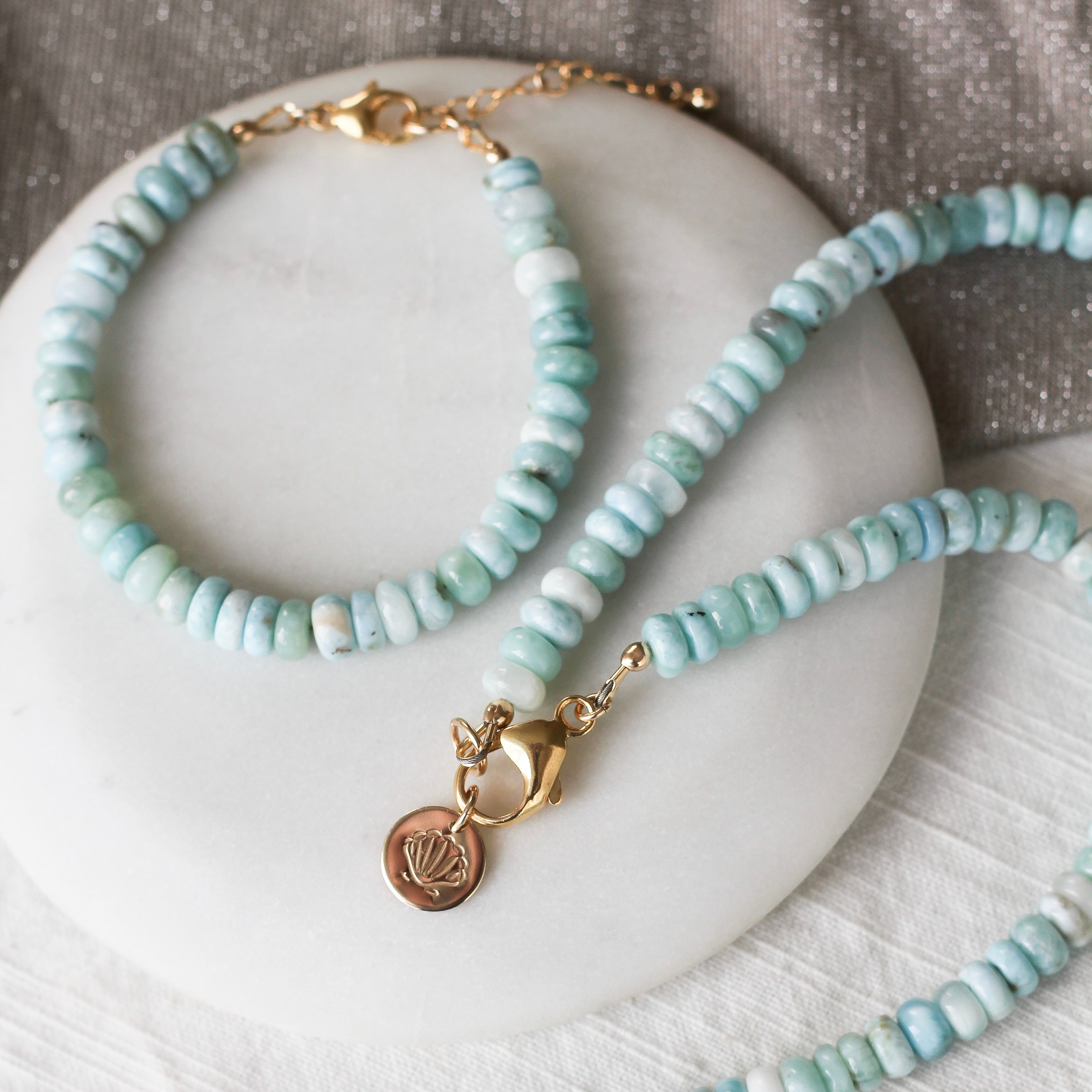 Stillness Gemmy Bracelet | Larimar