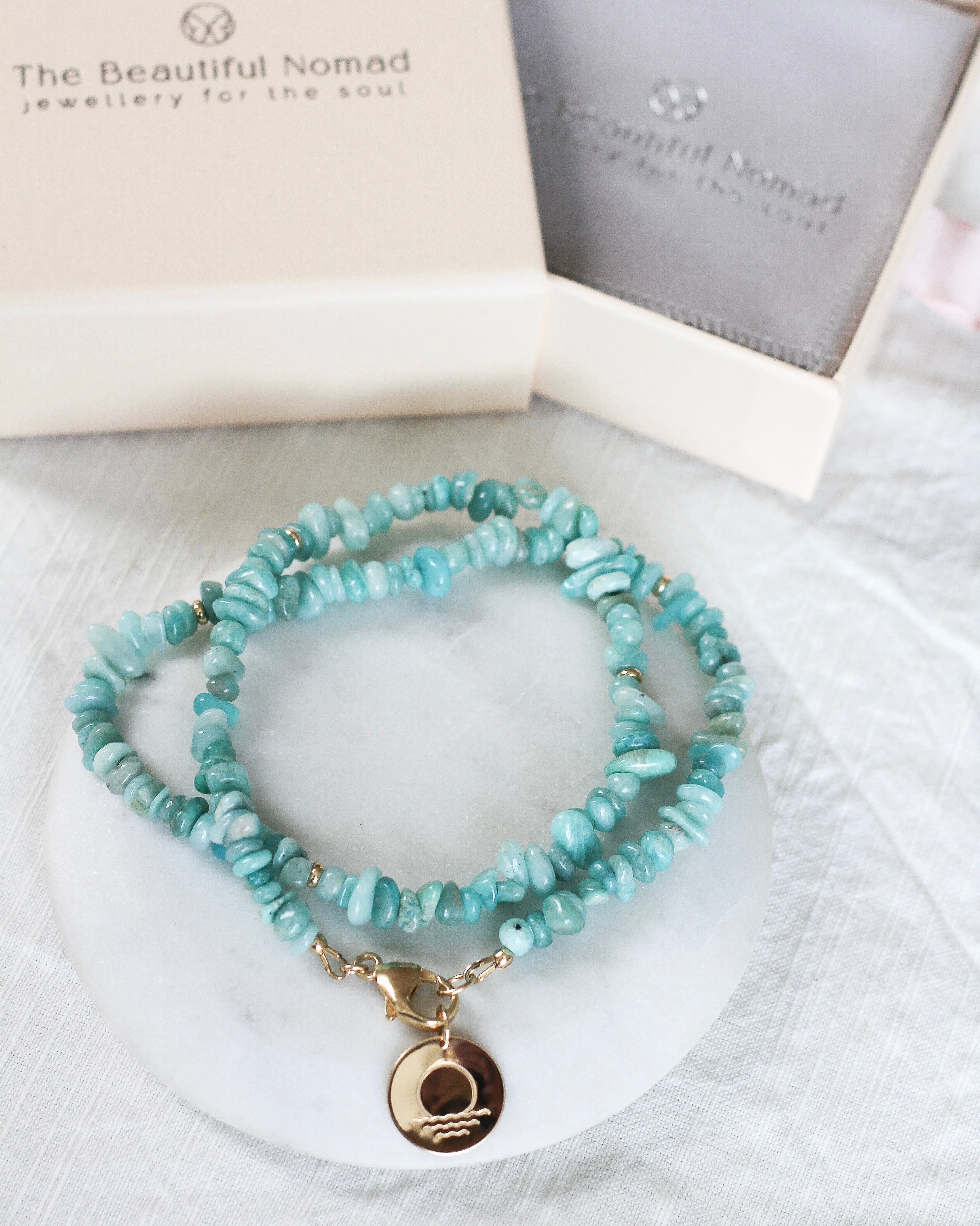 Soothe Pebble Necklace | Amazonite