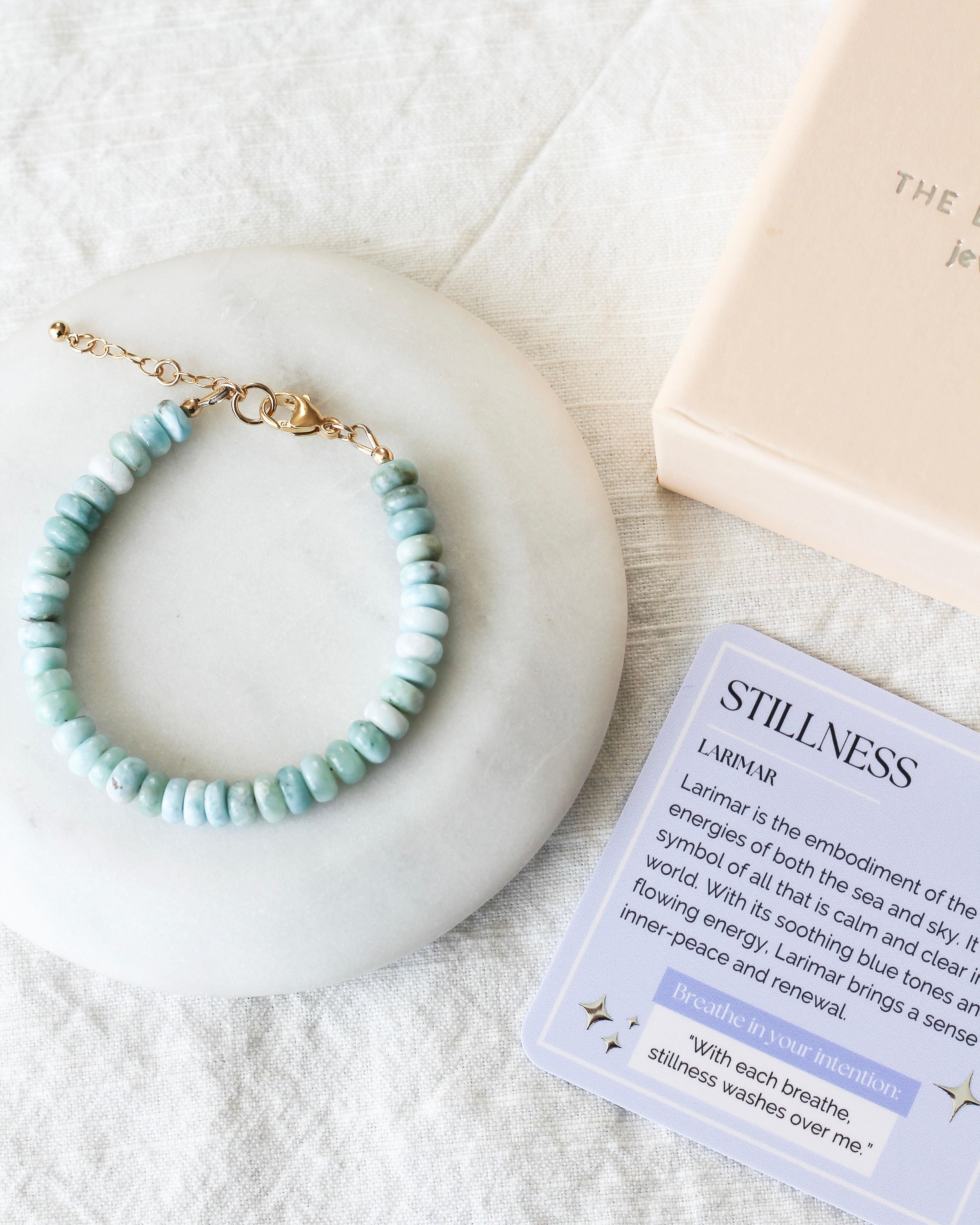Stillness Gemmy Bracelet | Larimar