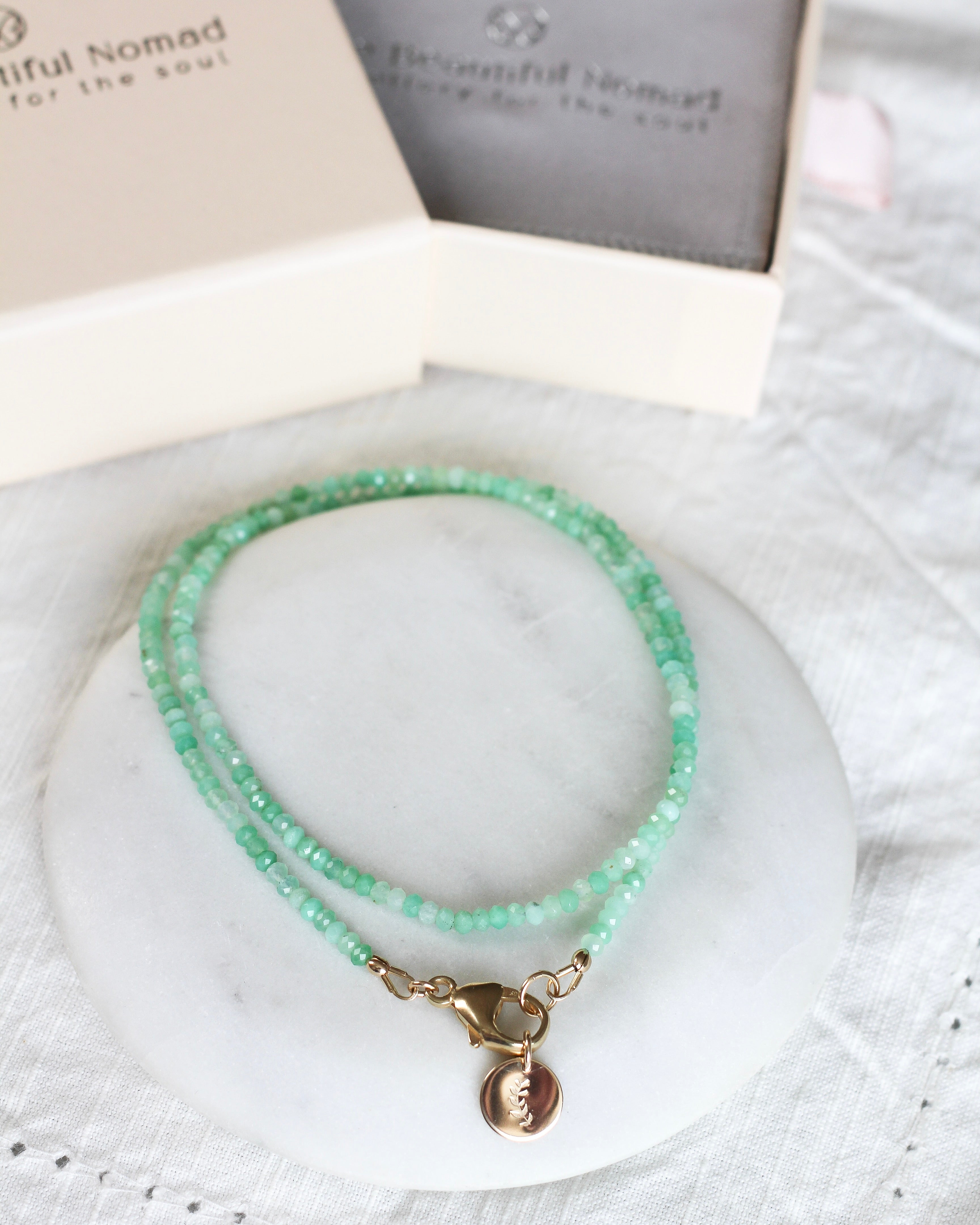Brighten Intention Necklace | Chrysoprase