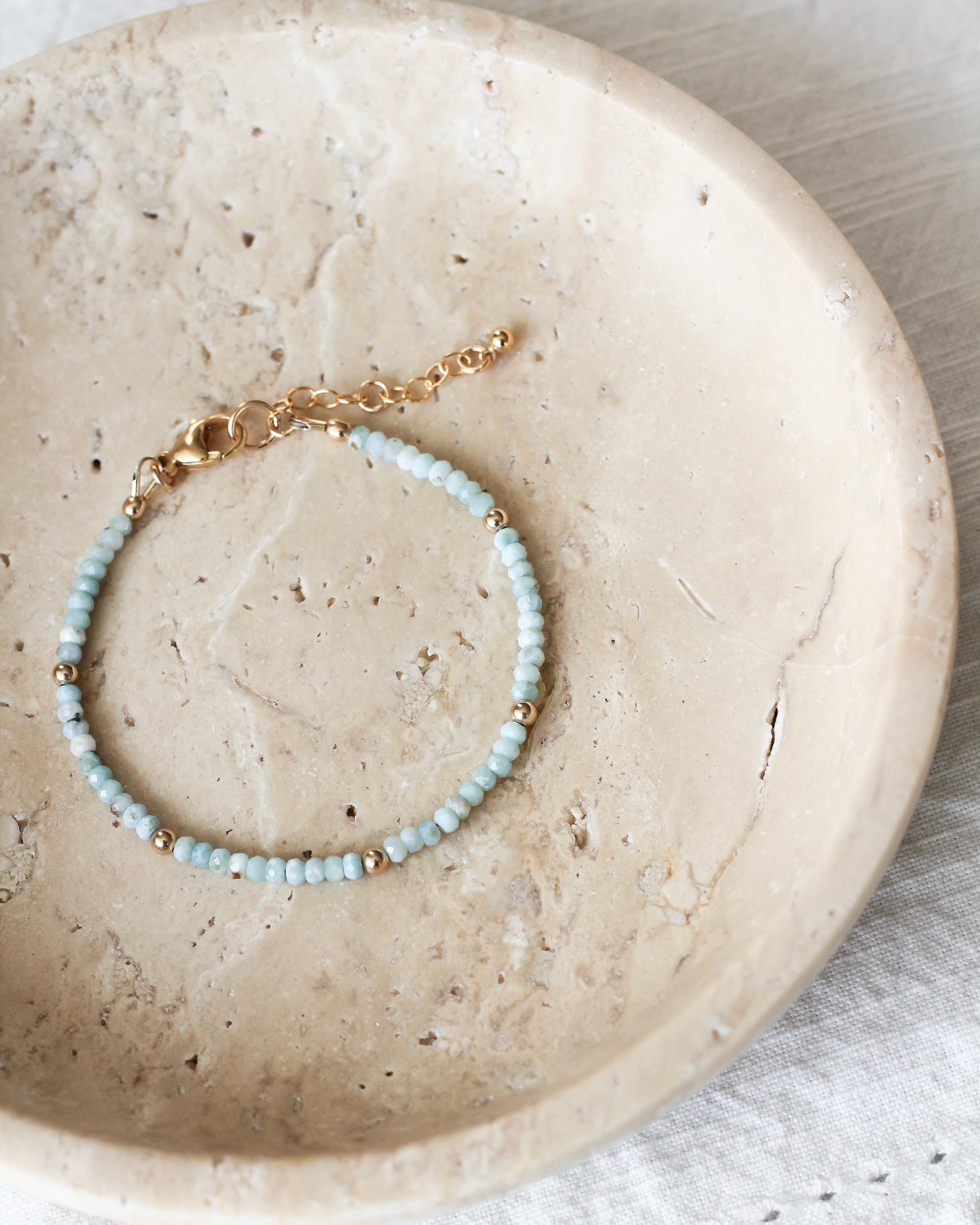 Stillness Intention Bracelet | Larimar