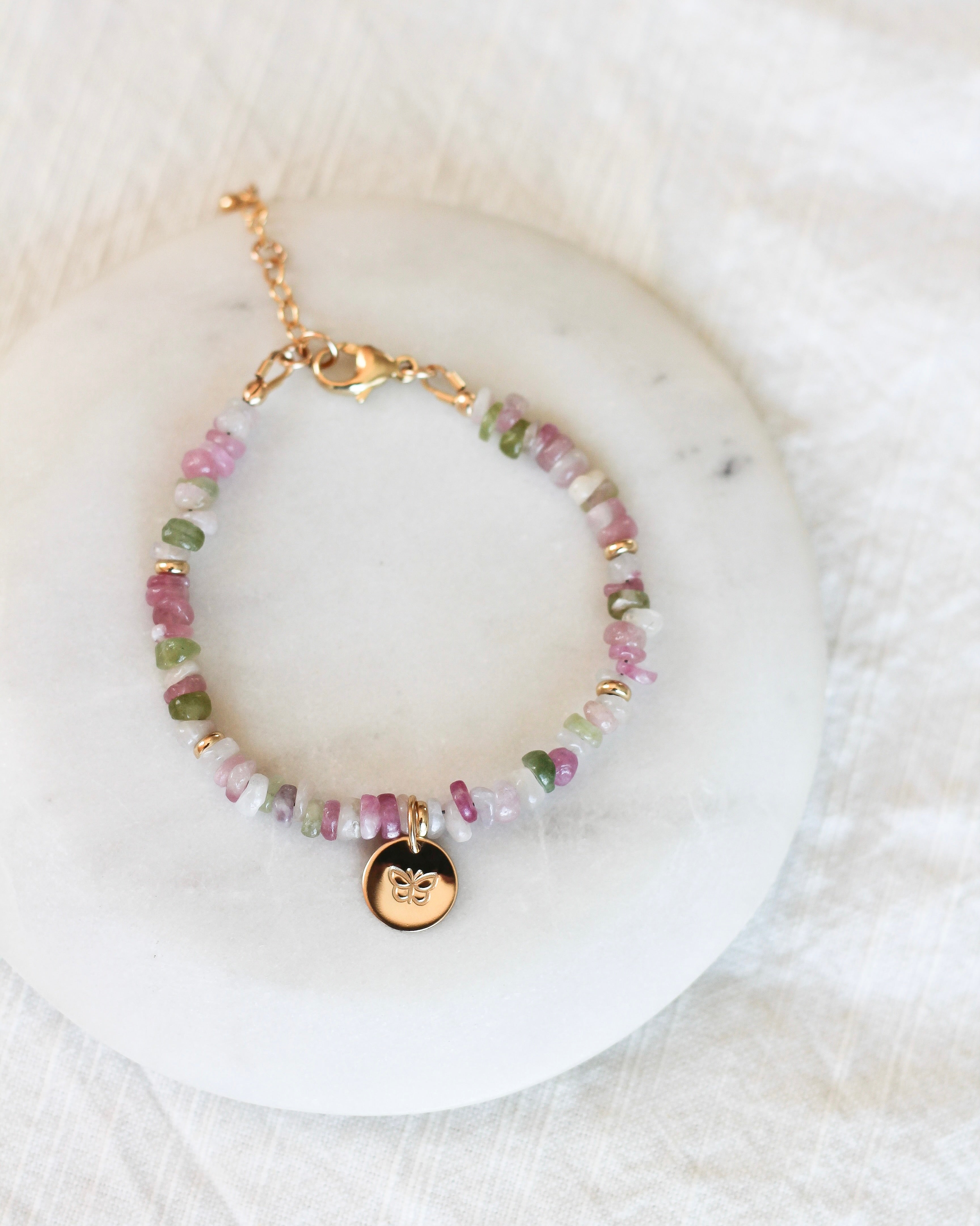 Joy Pebble Bracelet | Watermelon Tourmaline