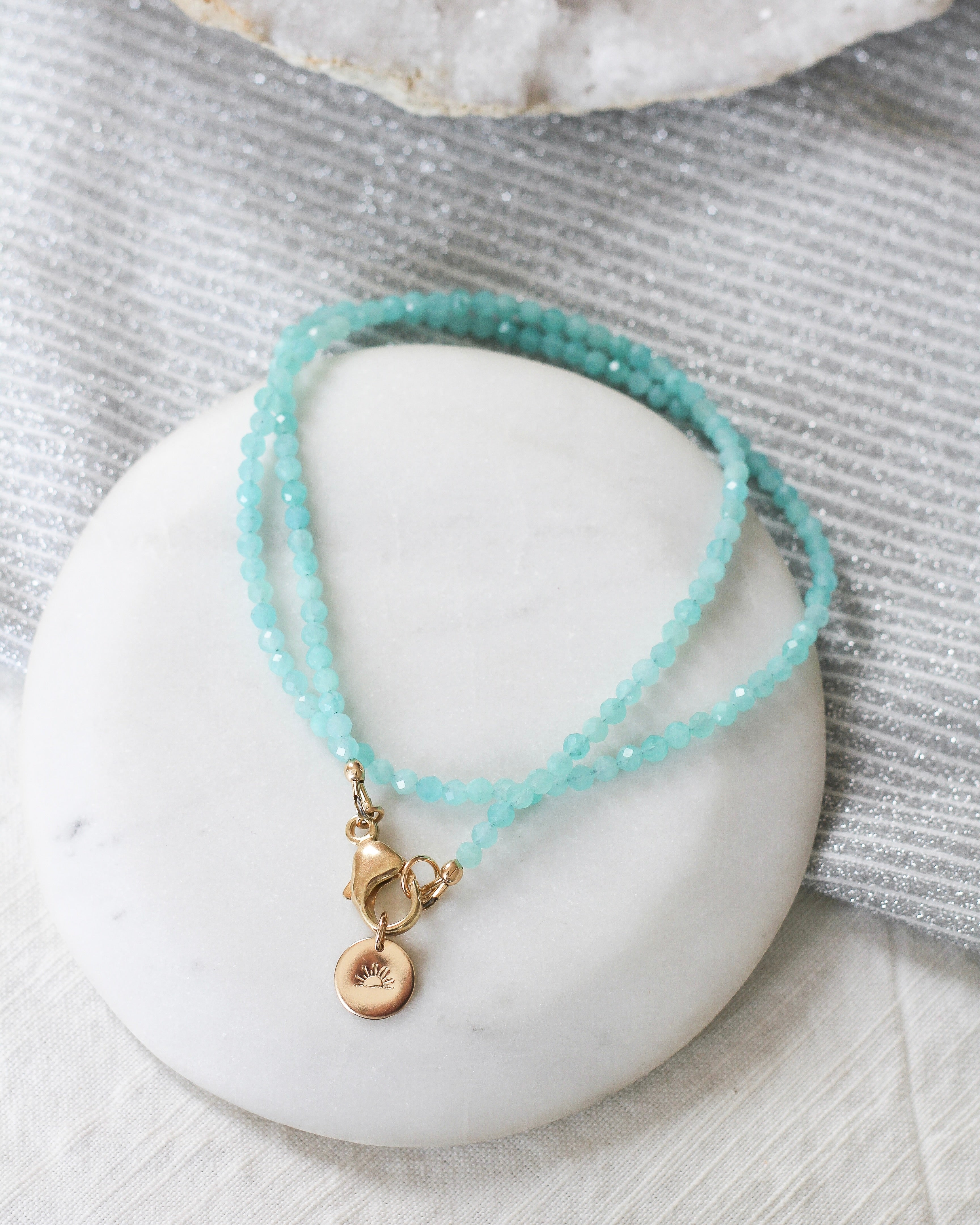 Soothe Intention Necklace | Amazonite