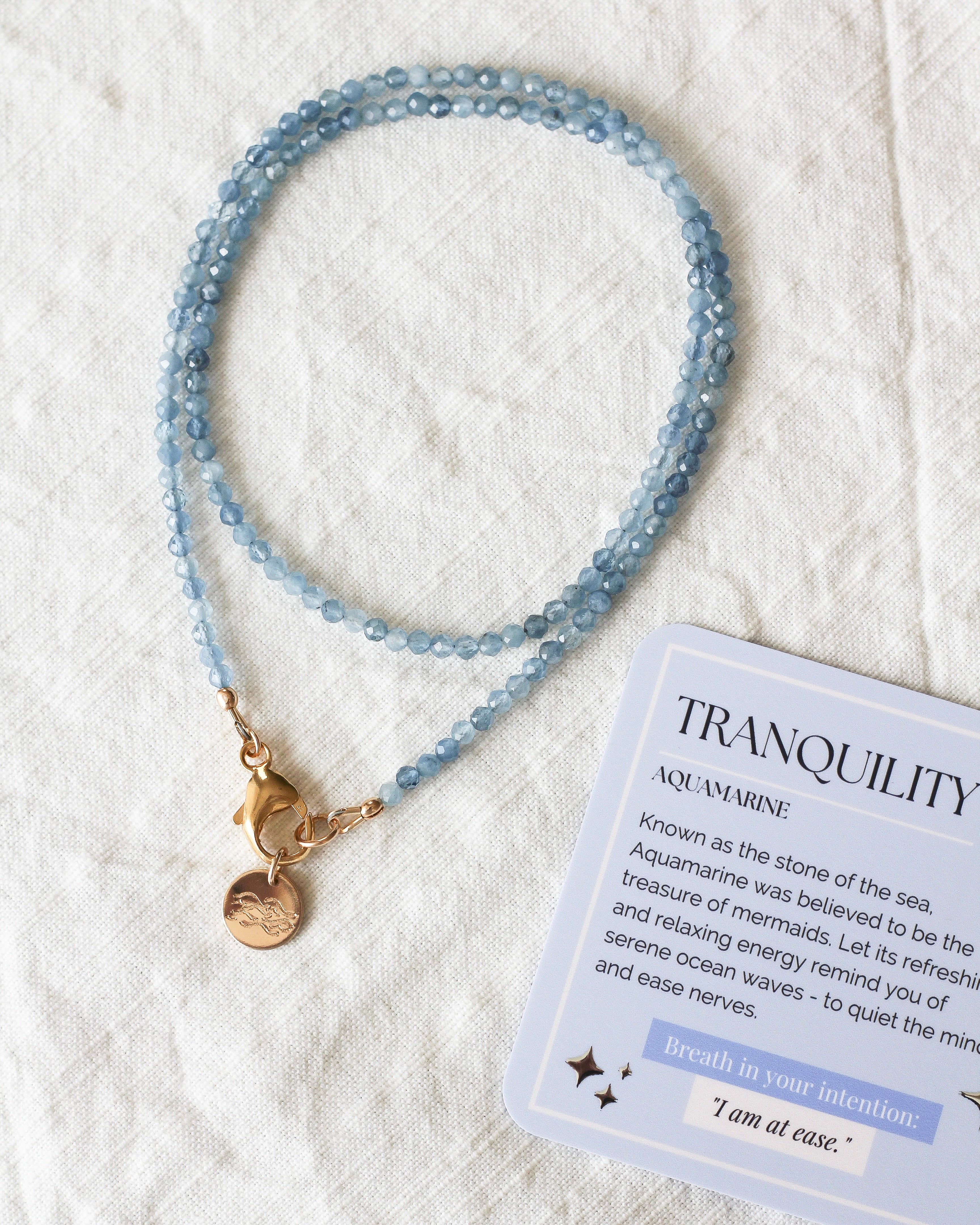 Tranquility Intention Necklace | Aquamarine