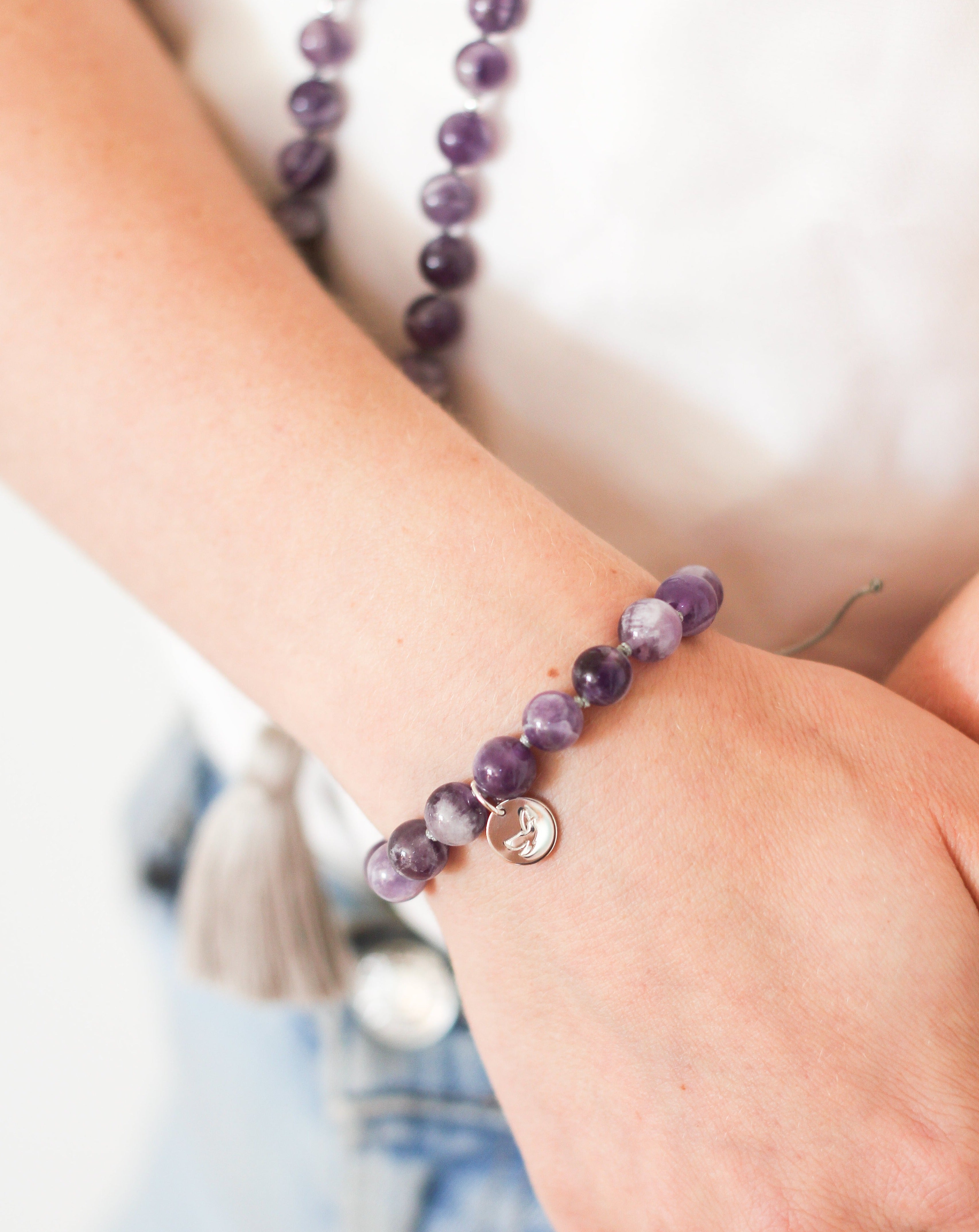 Amethyst Mala Bracelet
