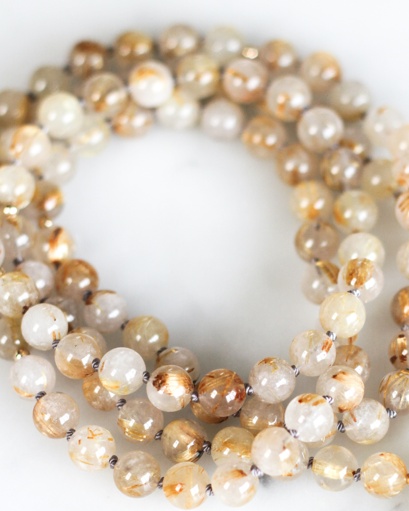 Golden Rutilated Quartz beads