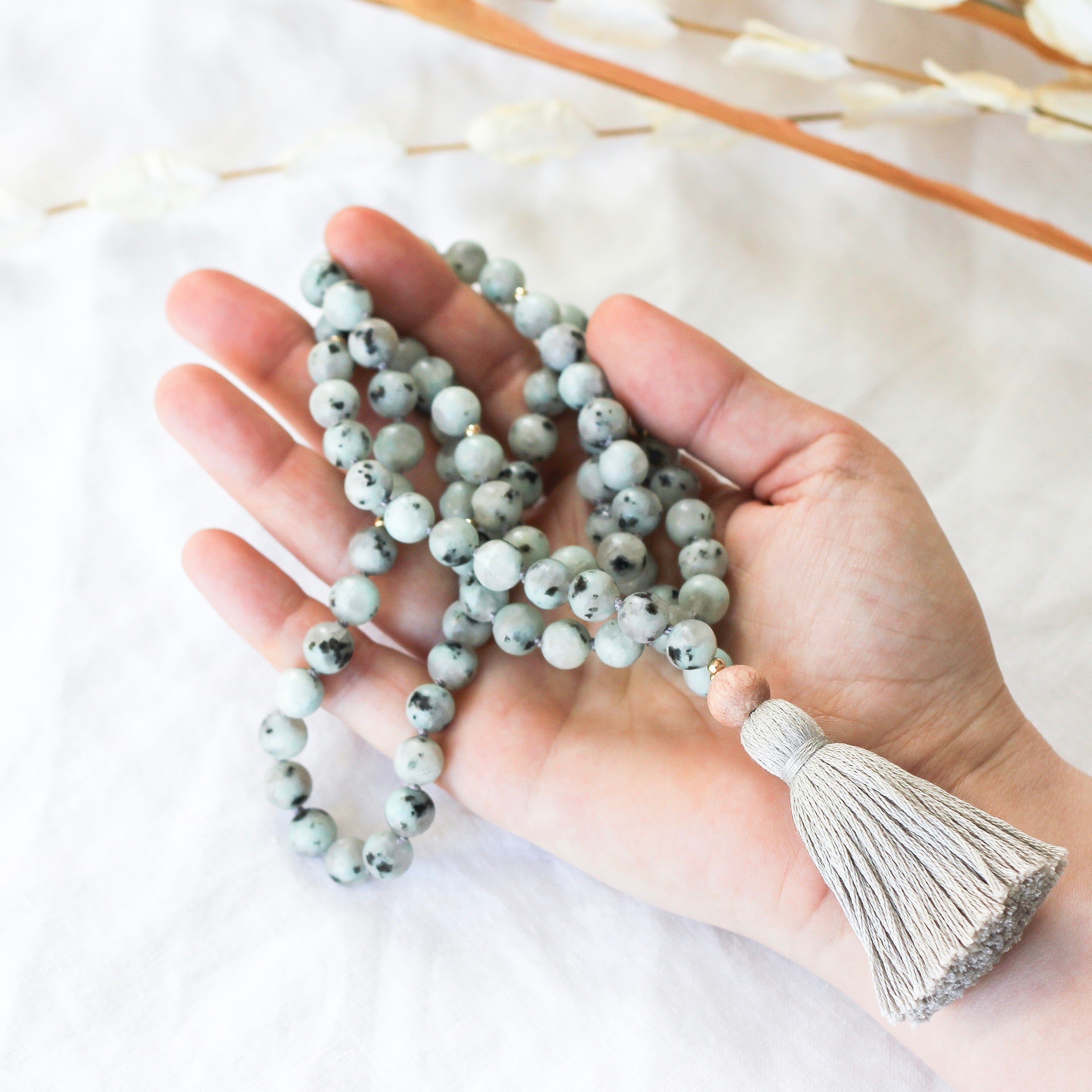 Sesame Jasper Mala