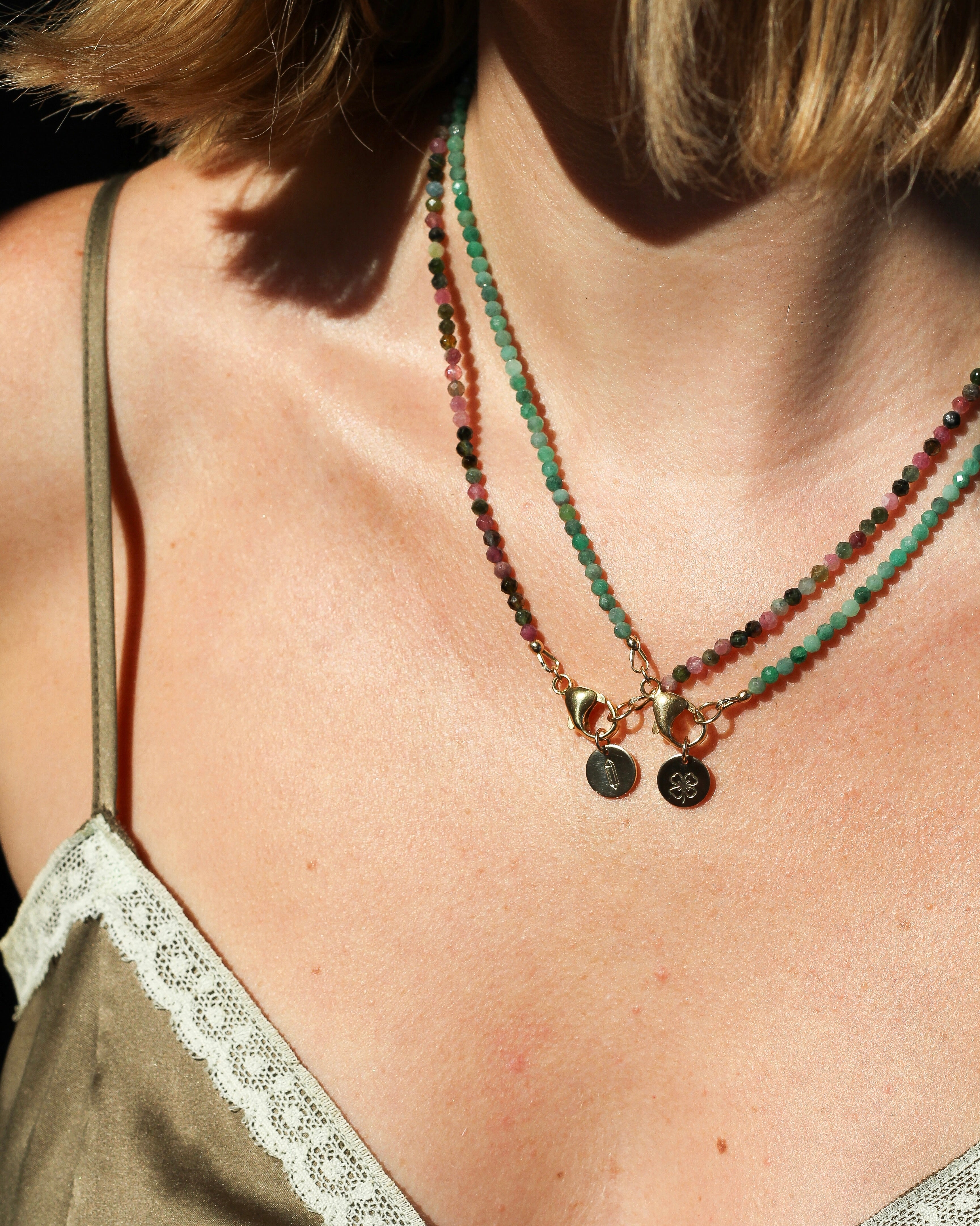 Prosperity Intention Necklace | Emerald