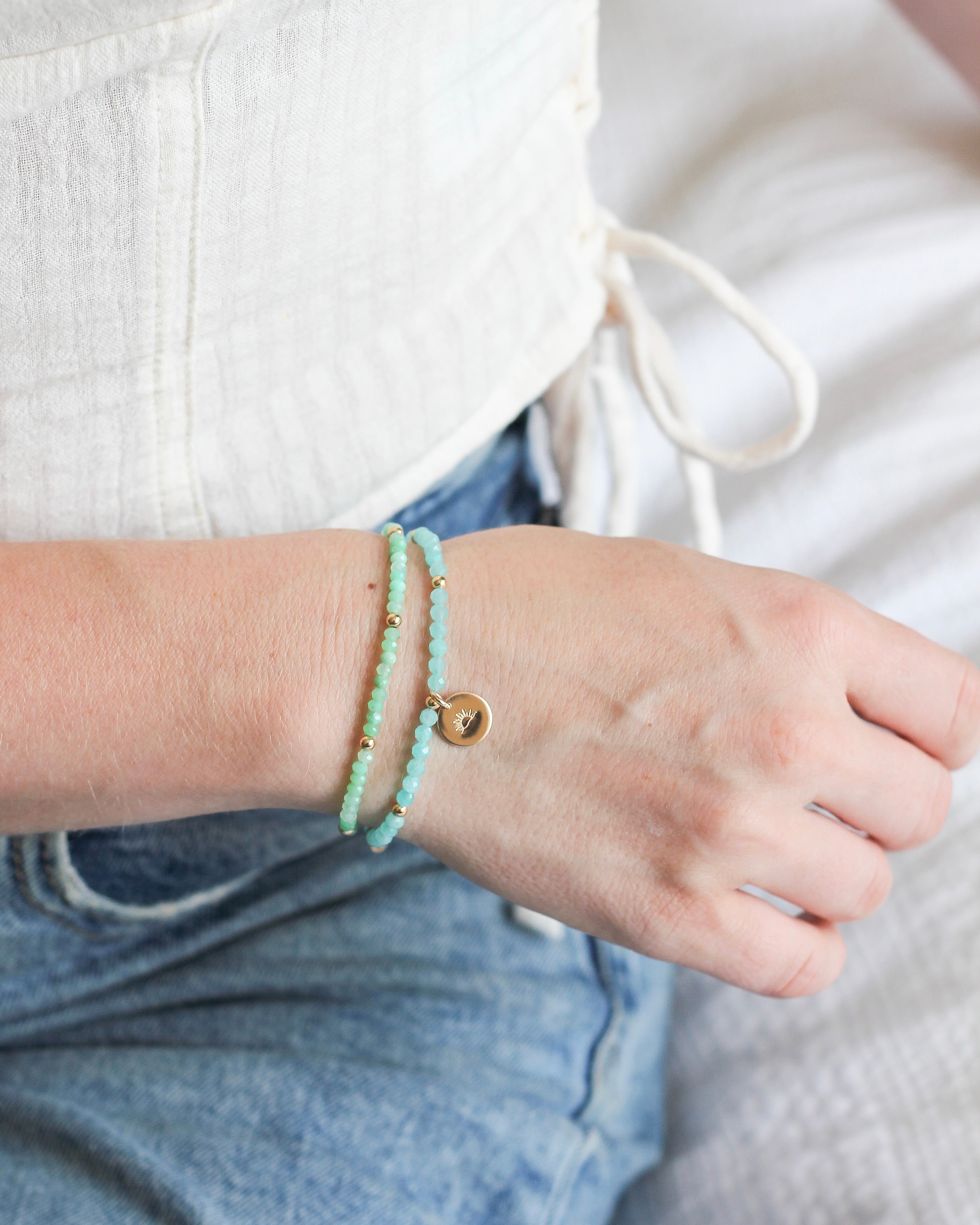 Brighten Intention Bracelet | Chrysoprase