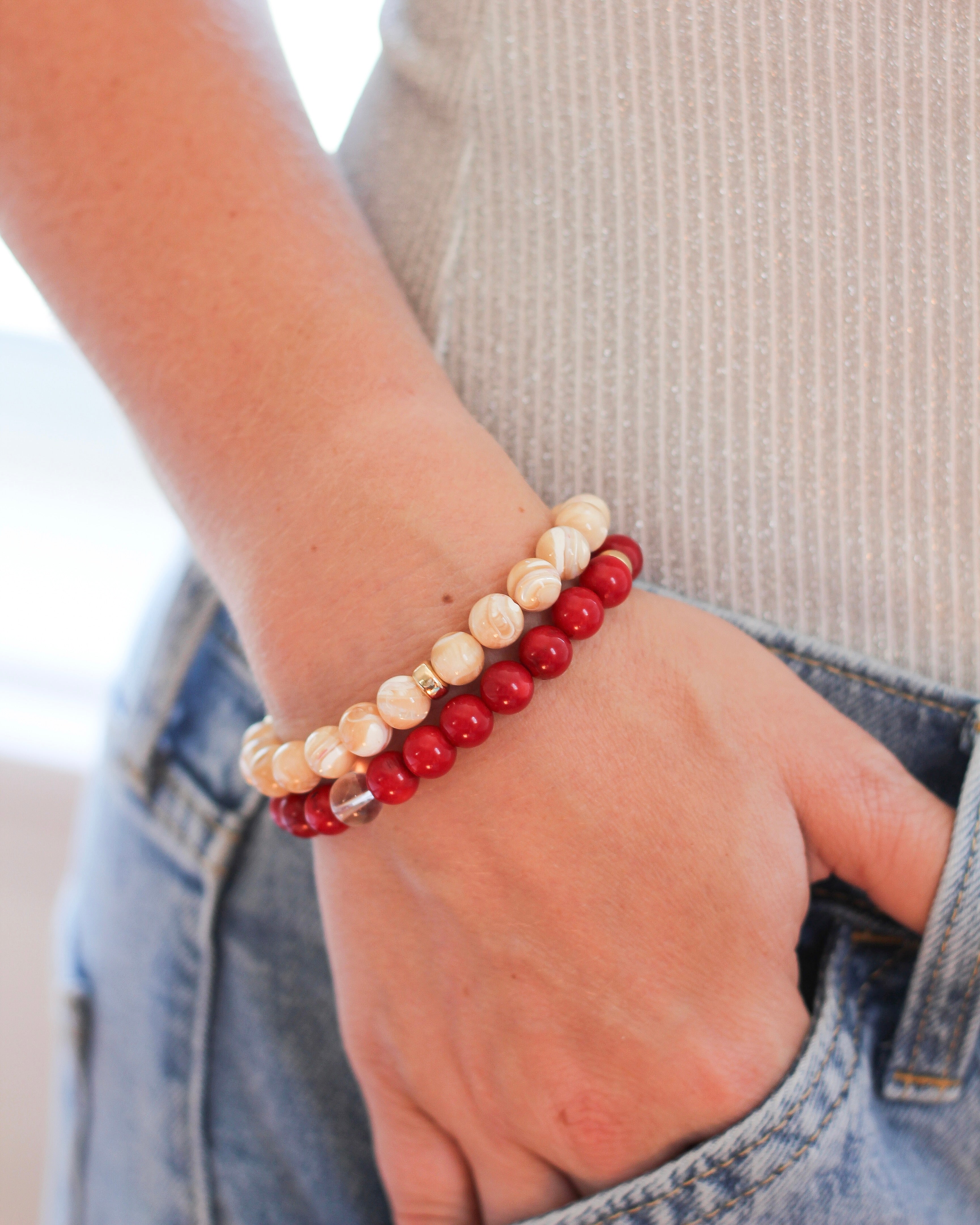 Vibrance Aura Bracelet | Red Coral
