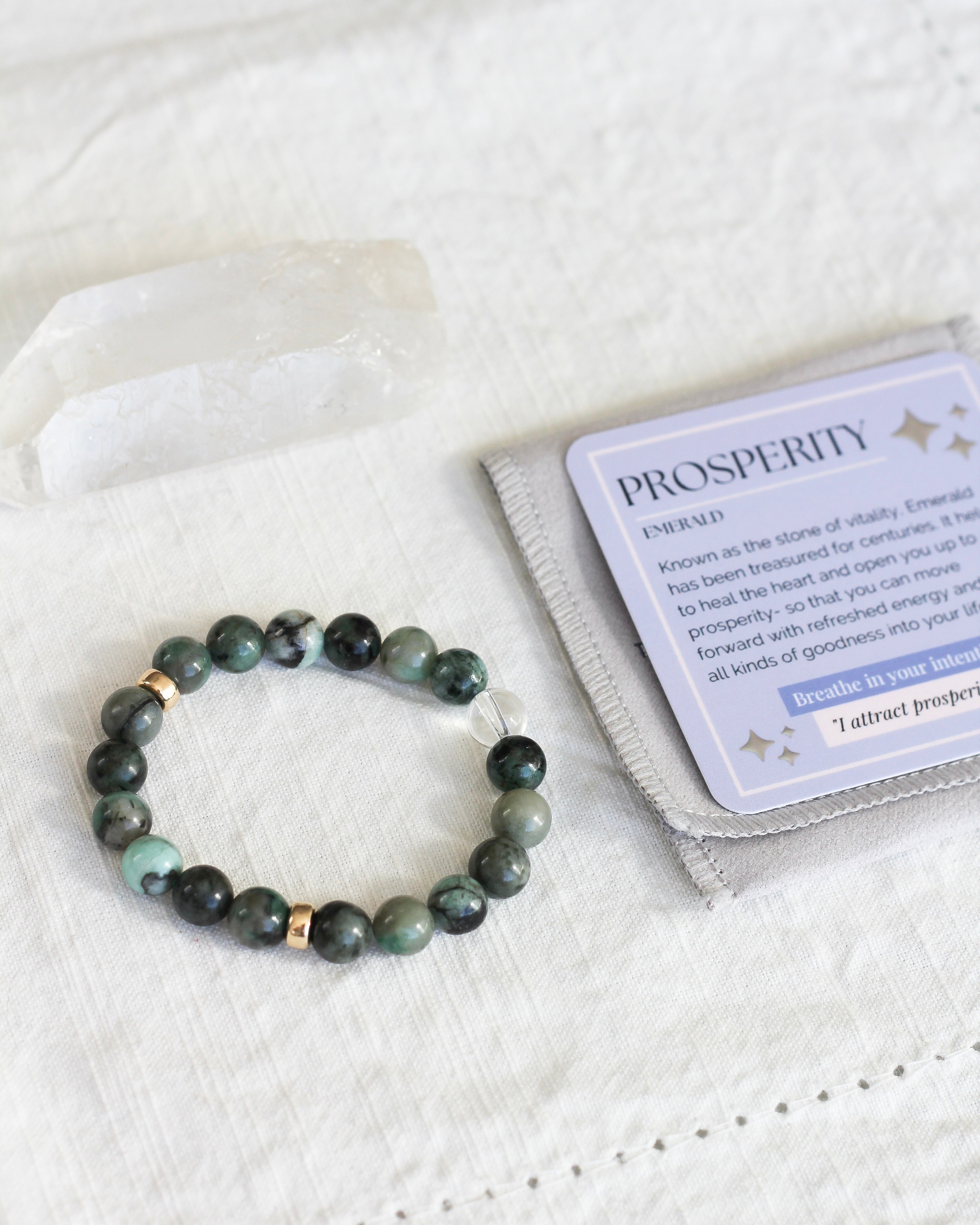 Prosperity Aura Bracelet | Emerald