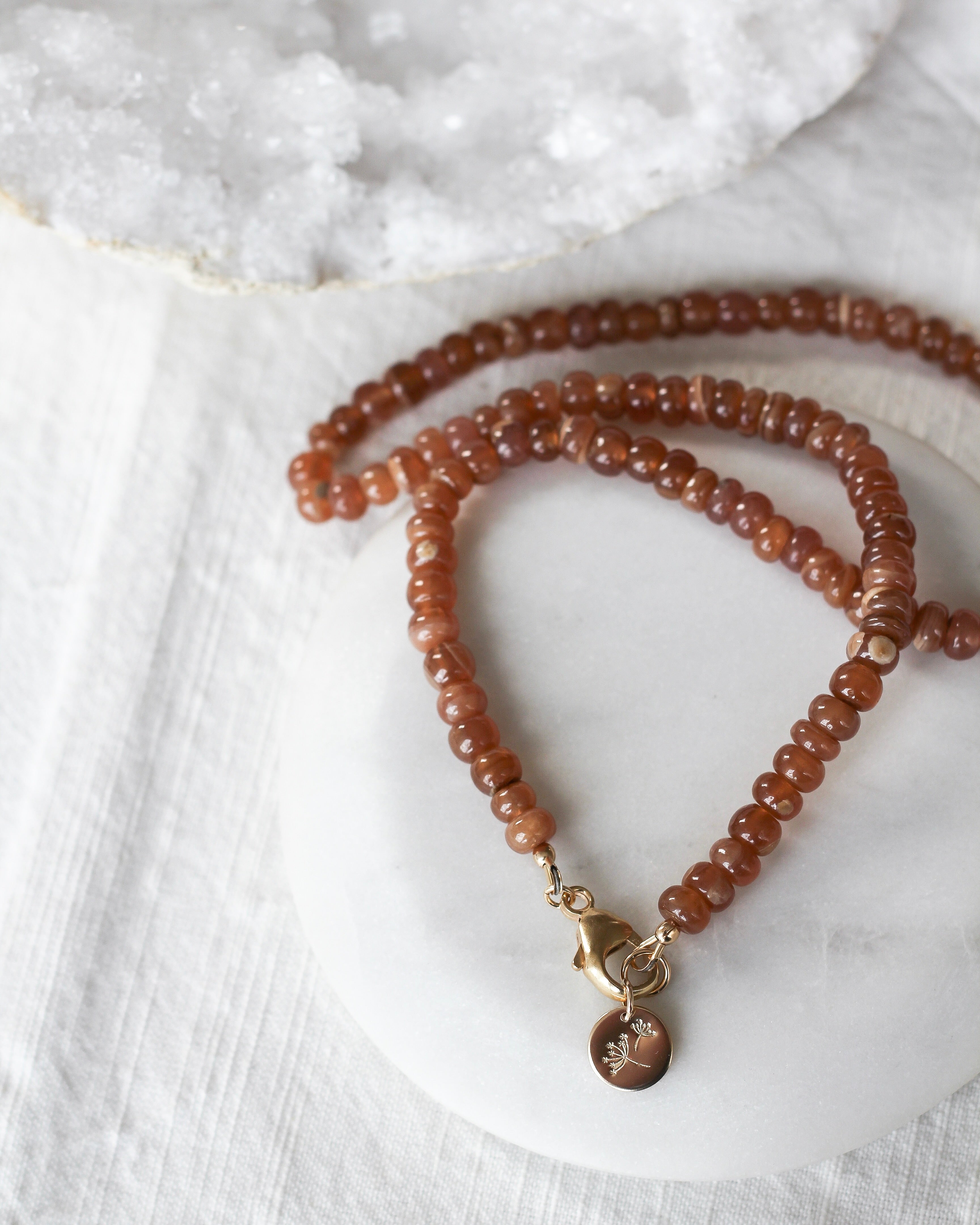 Compassion Gemmy Necklace | Brown Rhodochrosite