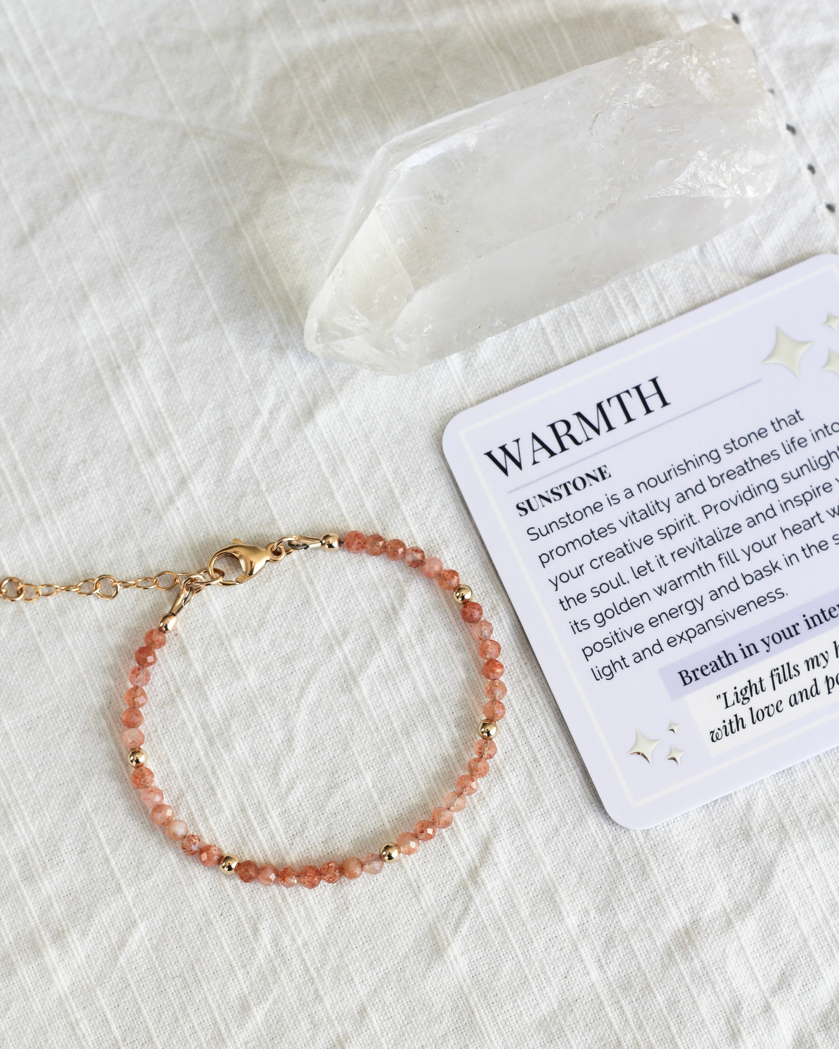 Warmth Intention Bracelet | Sunstone