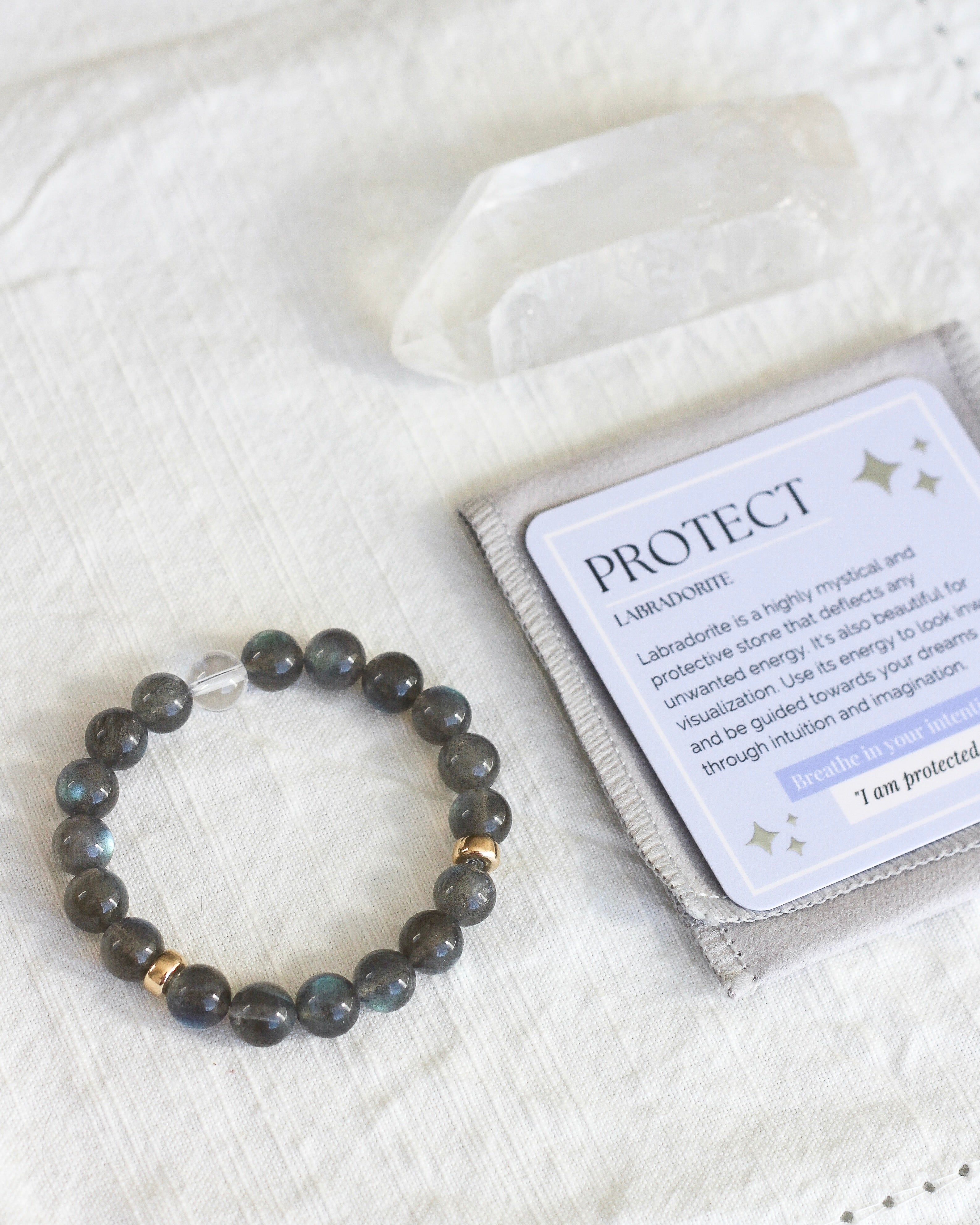 Protect Aura Bracelet | Labradorite