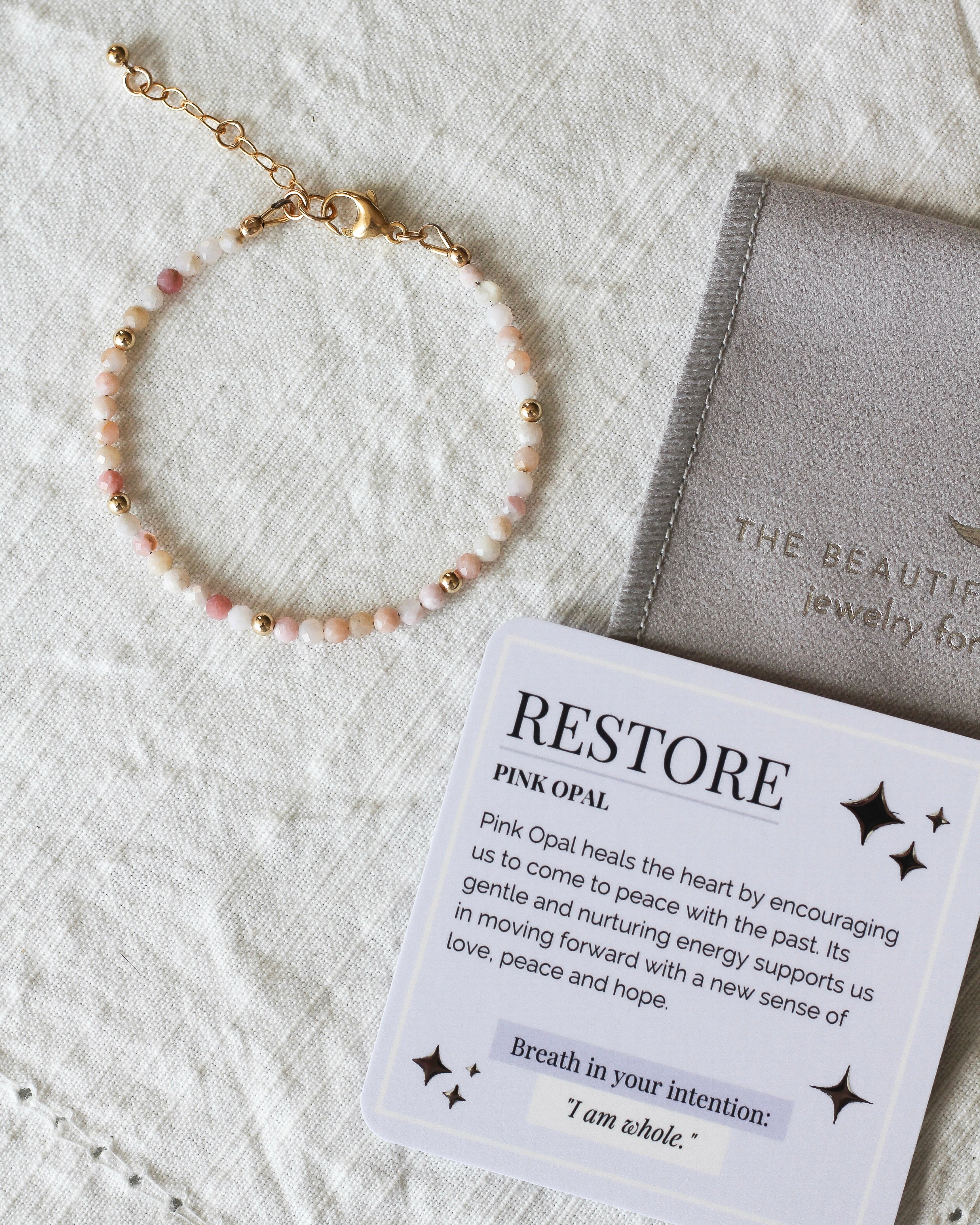 Restore Intention Bracelet | Pink Opal