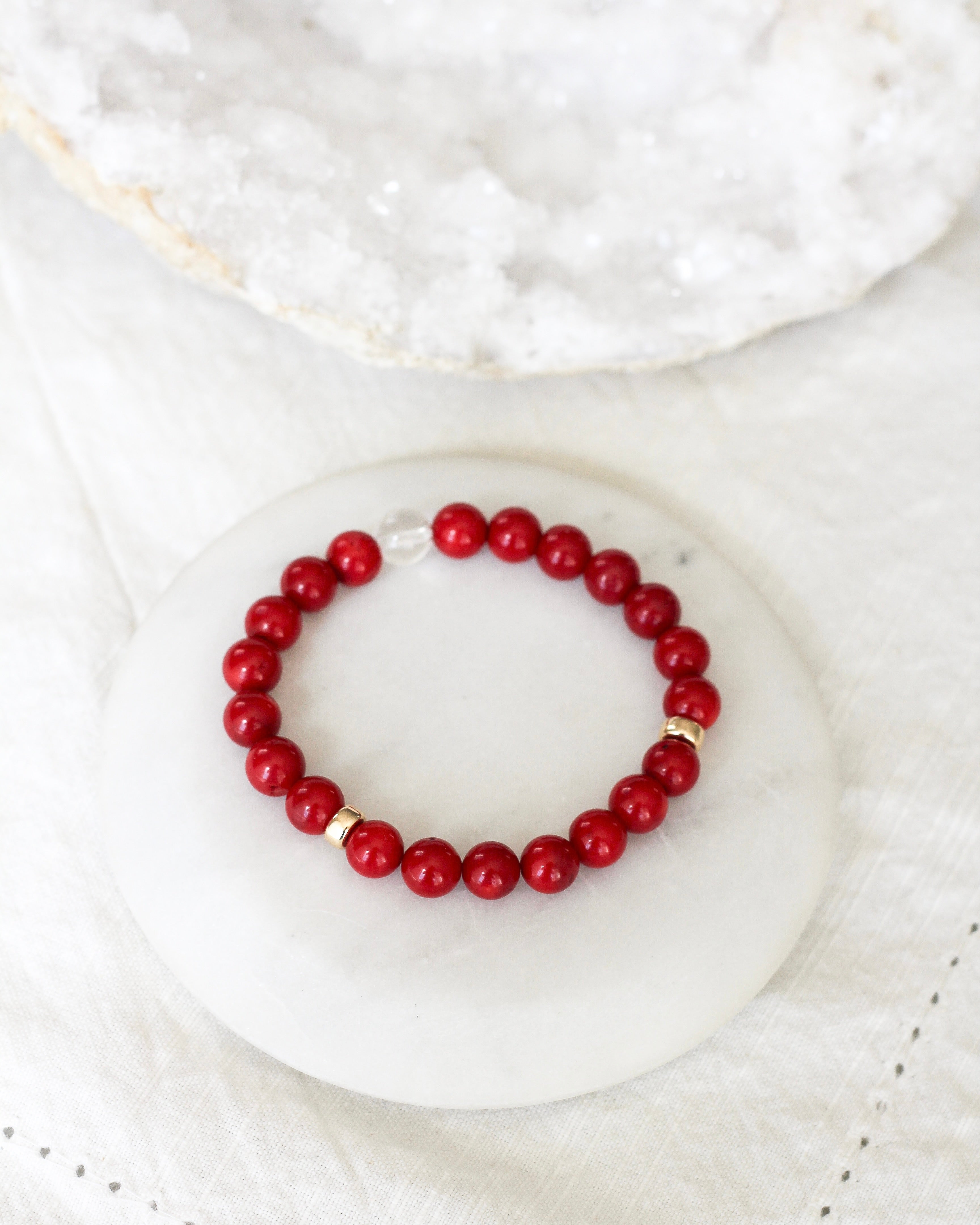 Vibrance Aura Bracelet | Red Coral