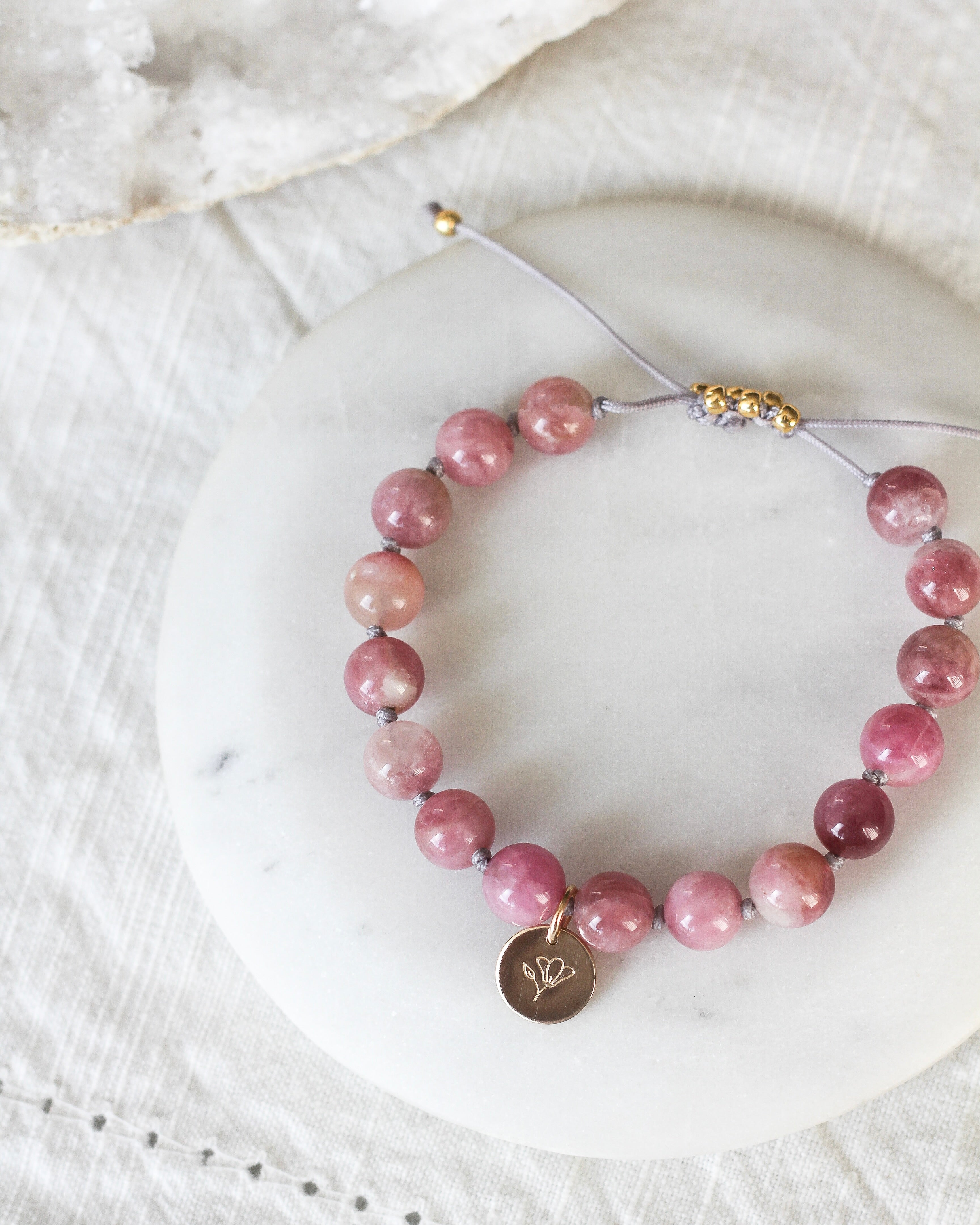 Nurture Mala Bracelet | Pink Tourmaline