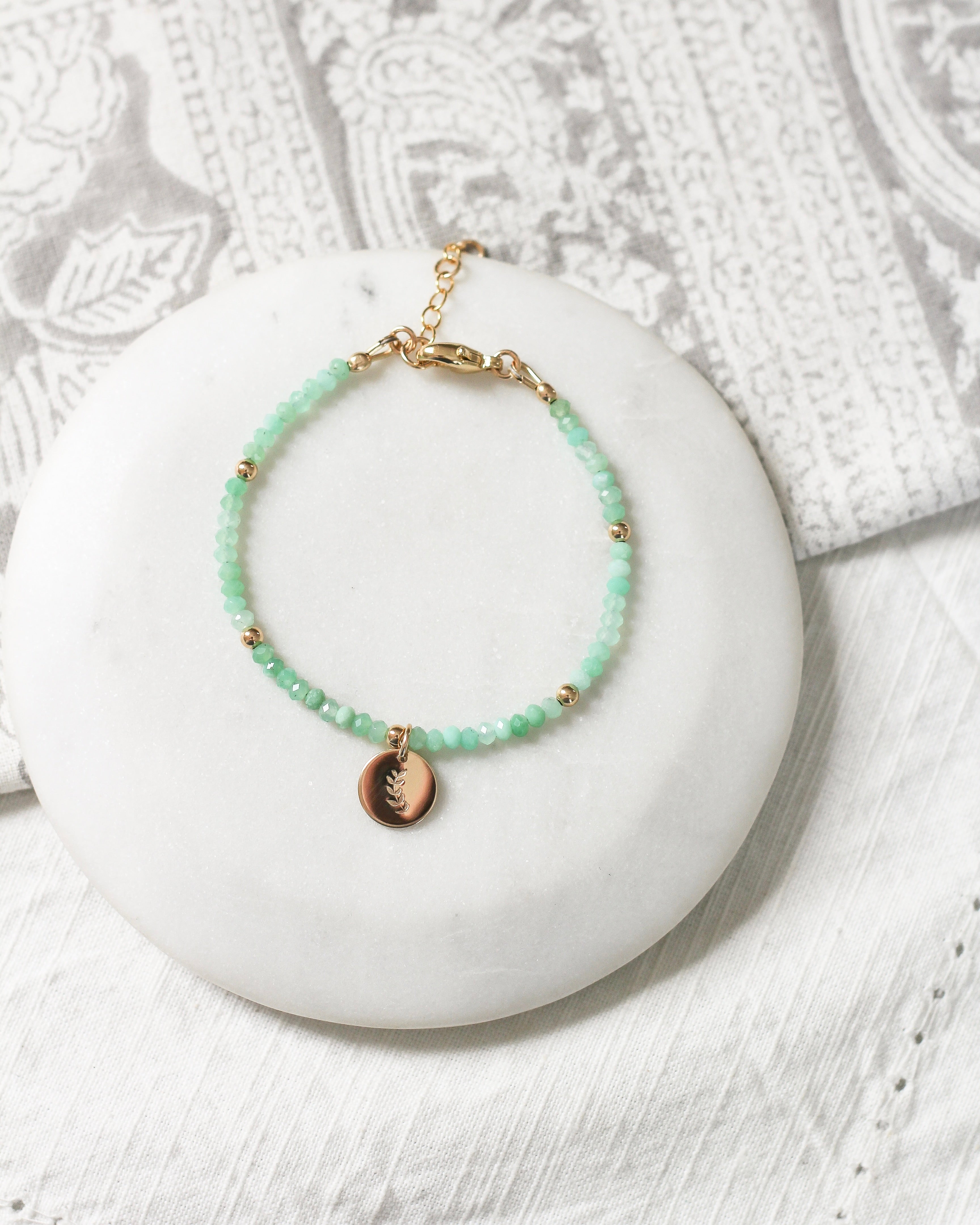 Brighten Intention Bracelet | Chrysoprase
