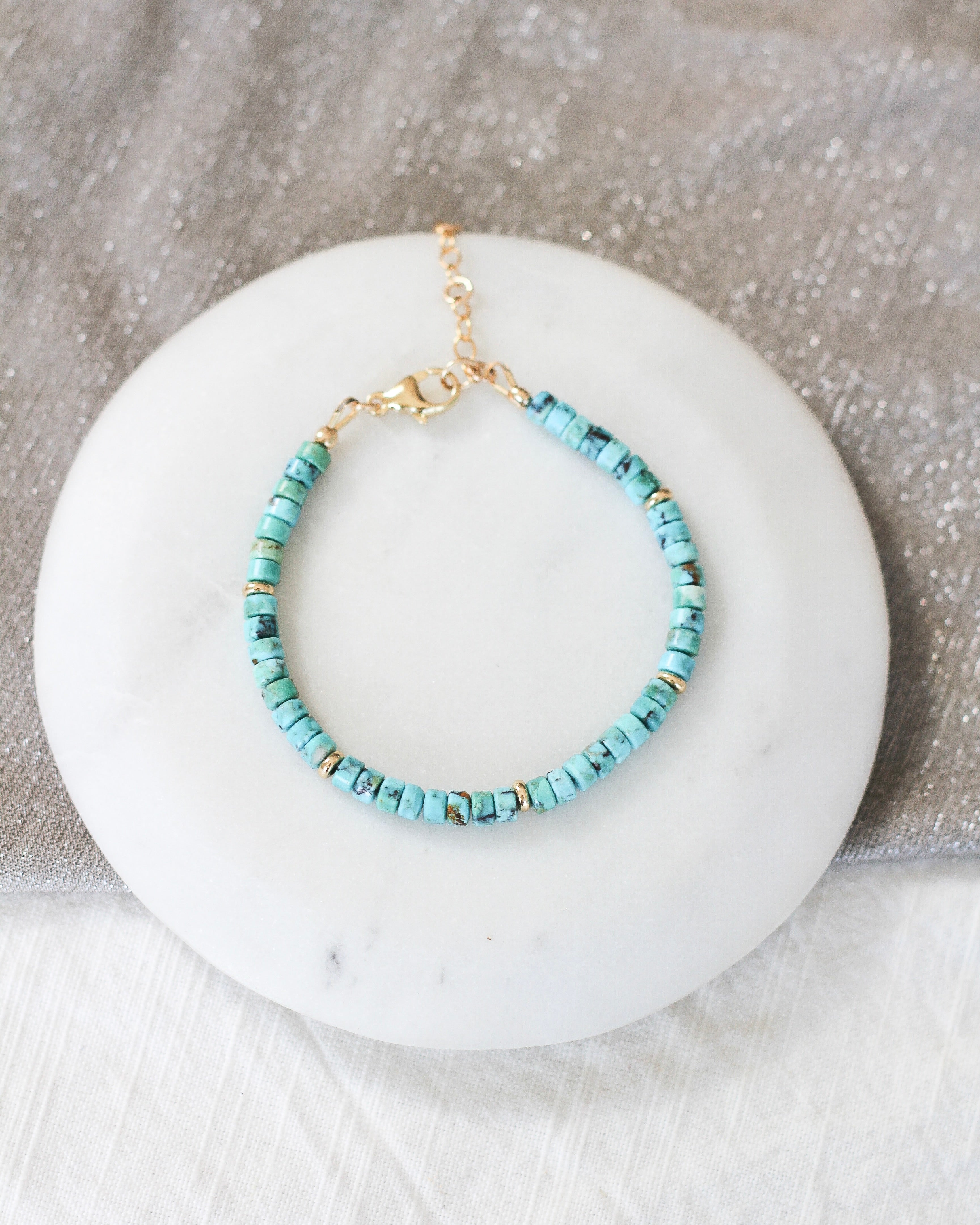 Serenity Heishi Bracelet | Turquoise