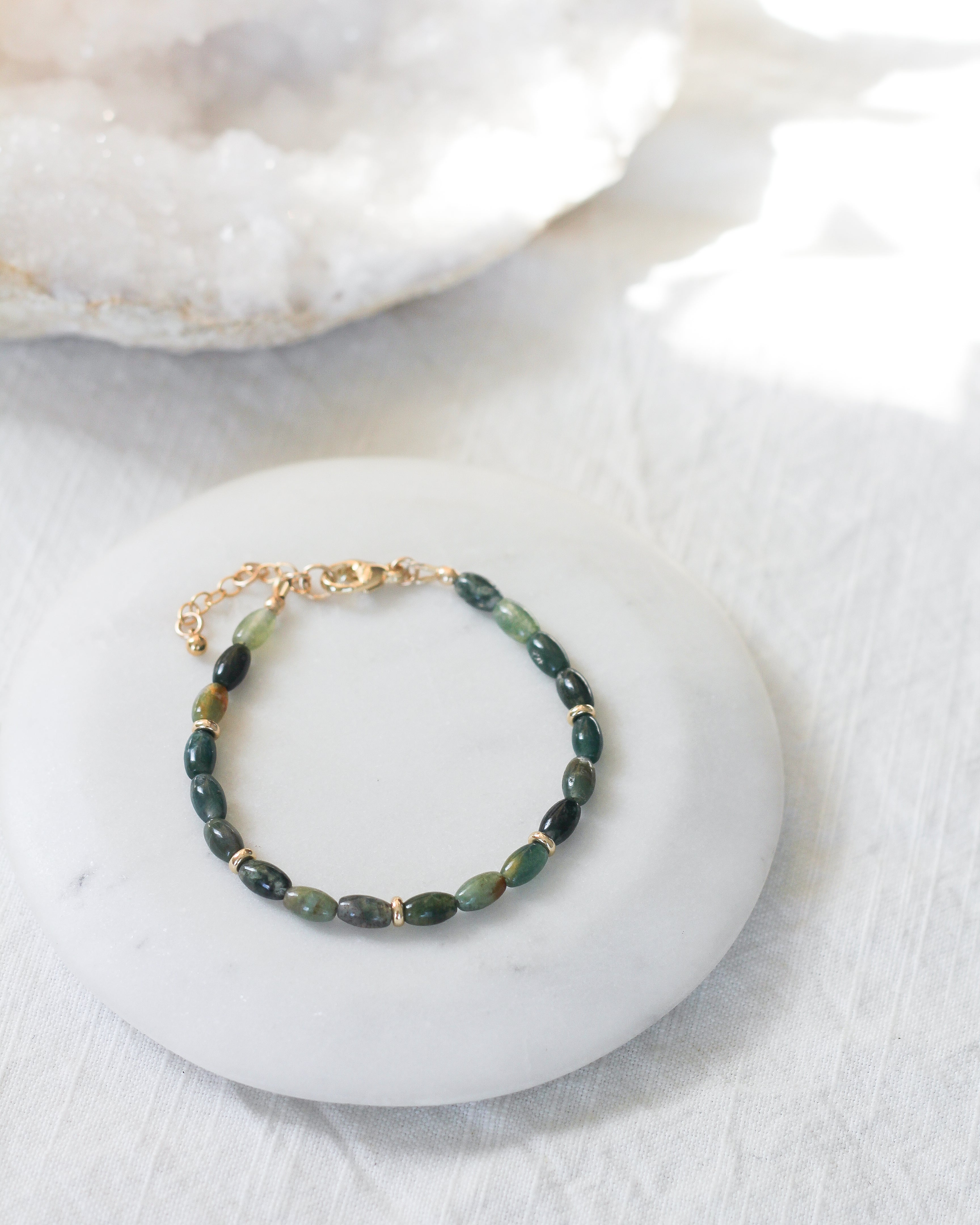 Haven Barrel Bracelet | Indian Agate