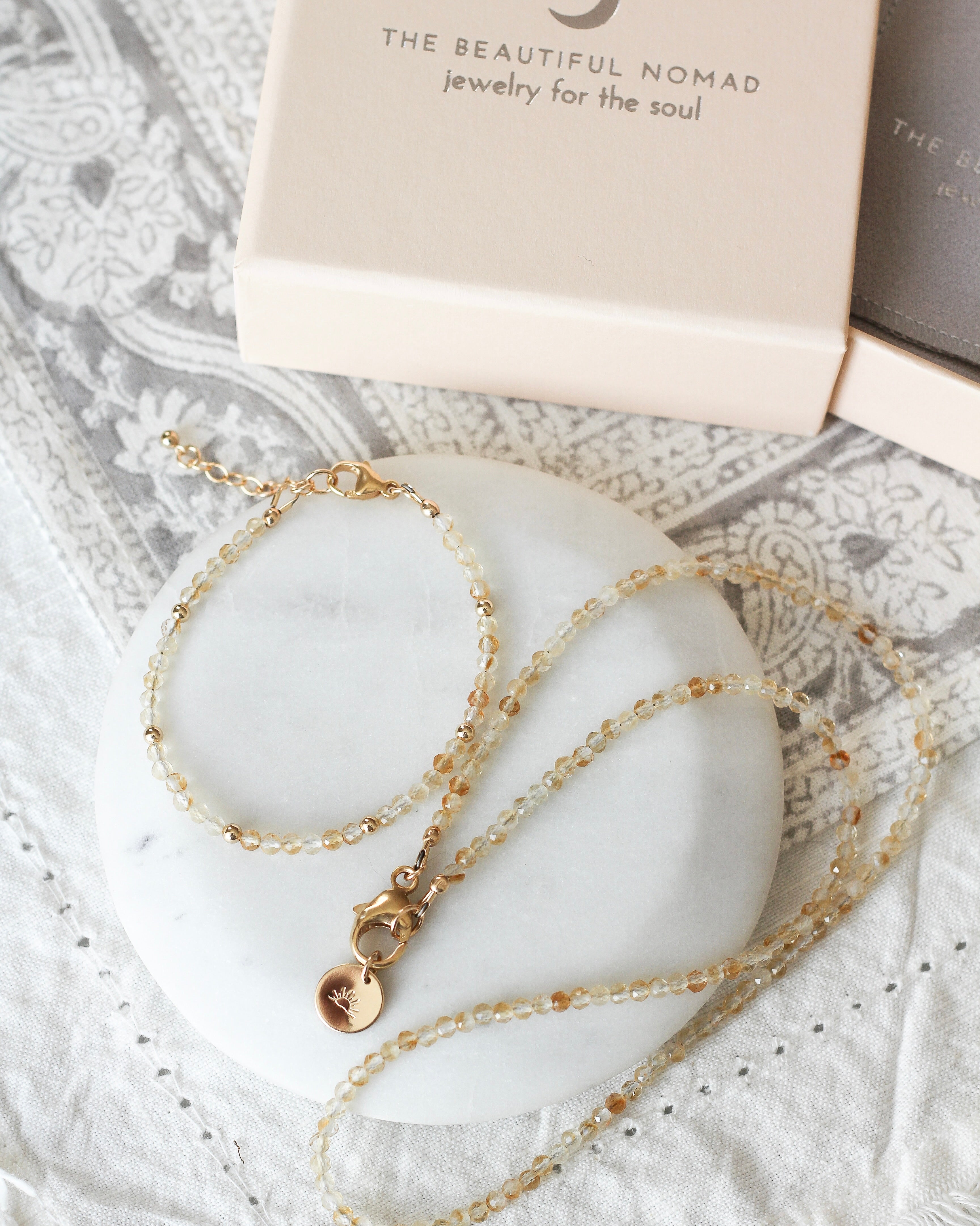 Abundance Intention Necklace | Citrine