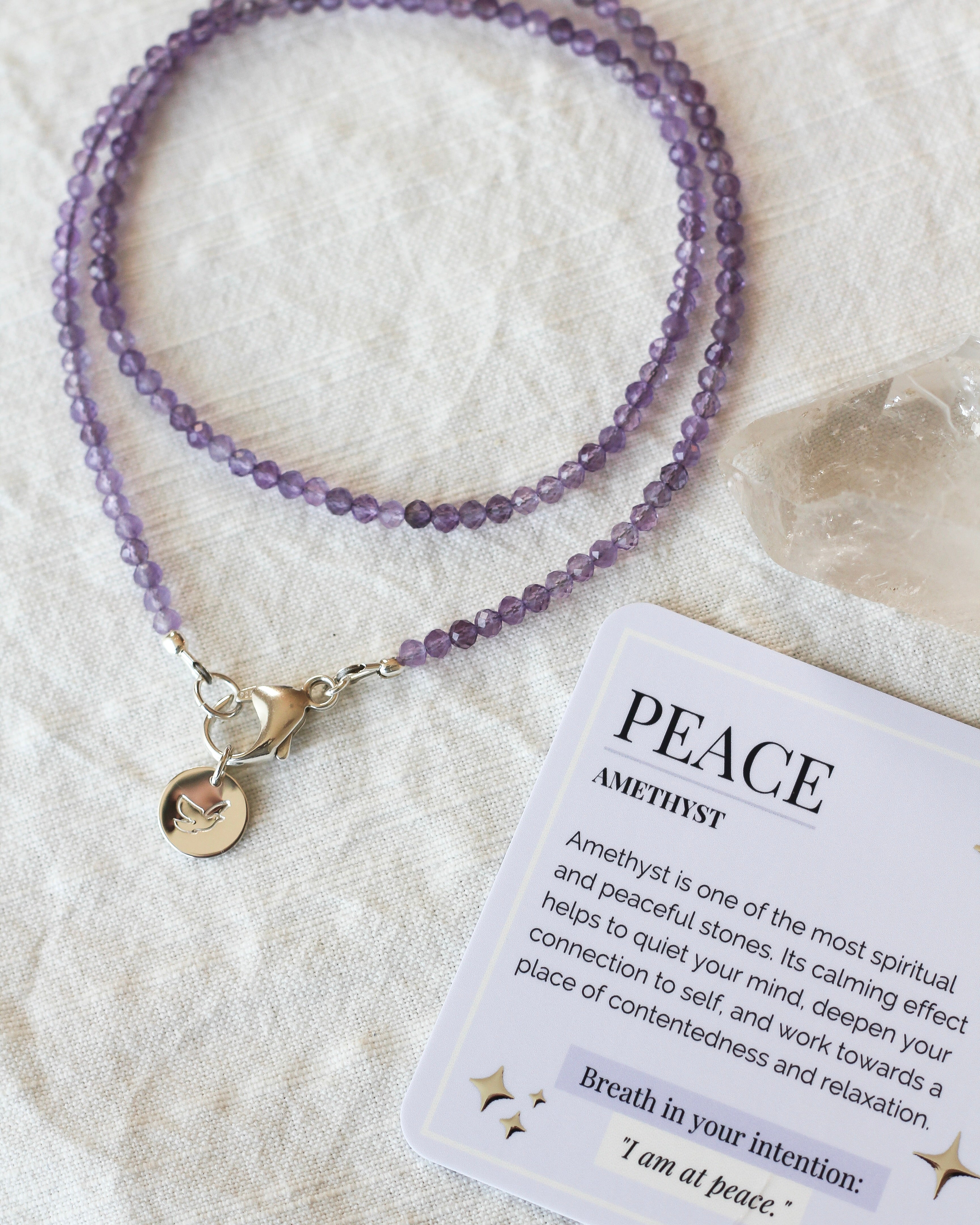 Peace Intention Necklace | Amethyst