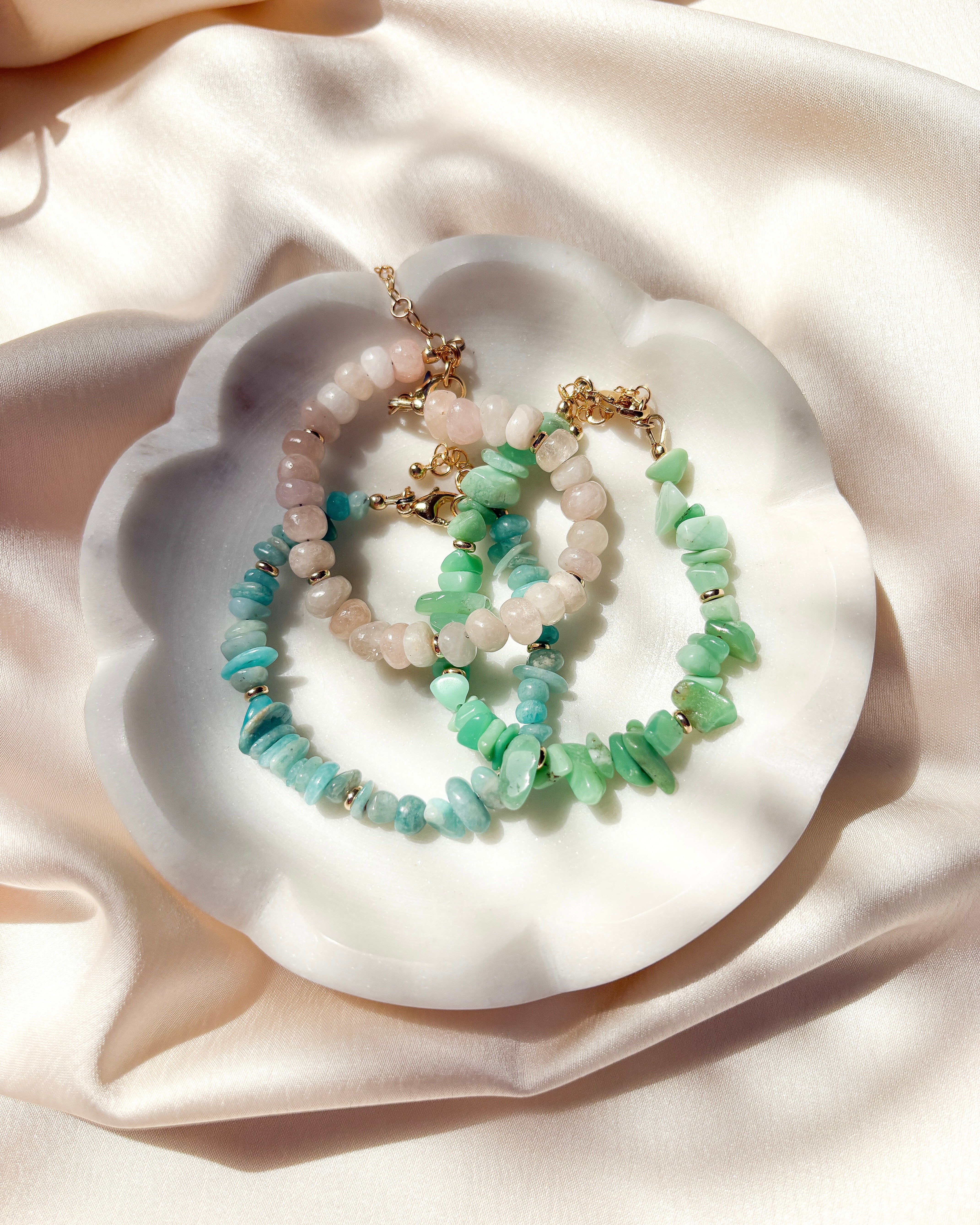 Soothe Pebble Bracelet | Amazonite
