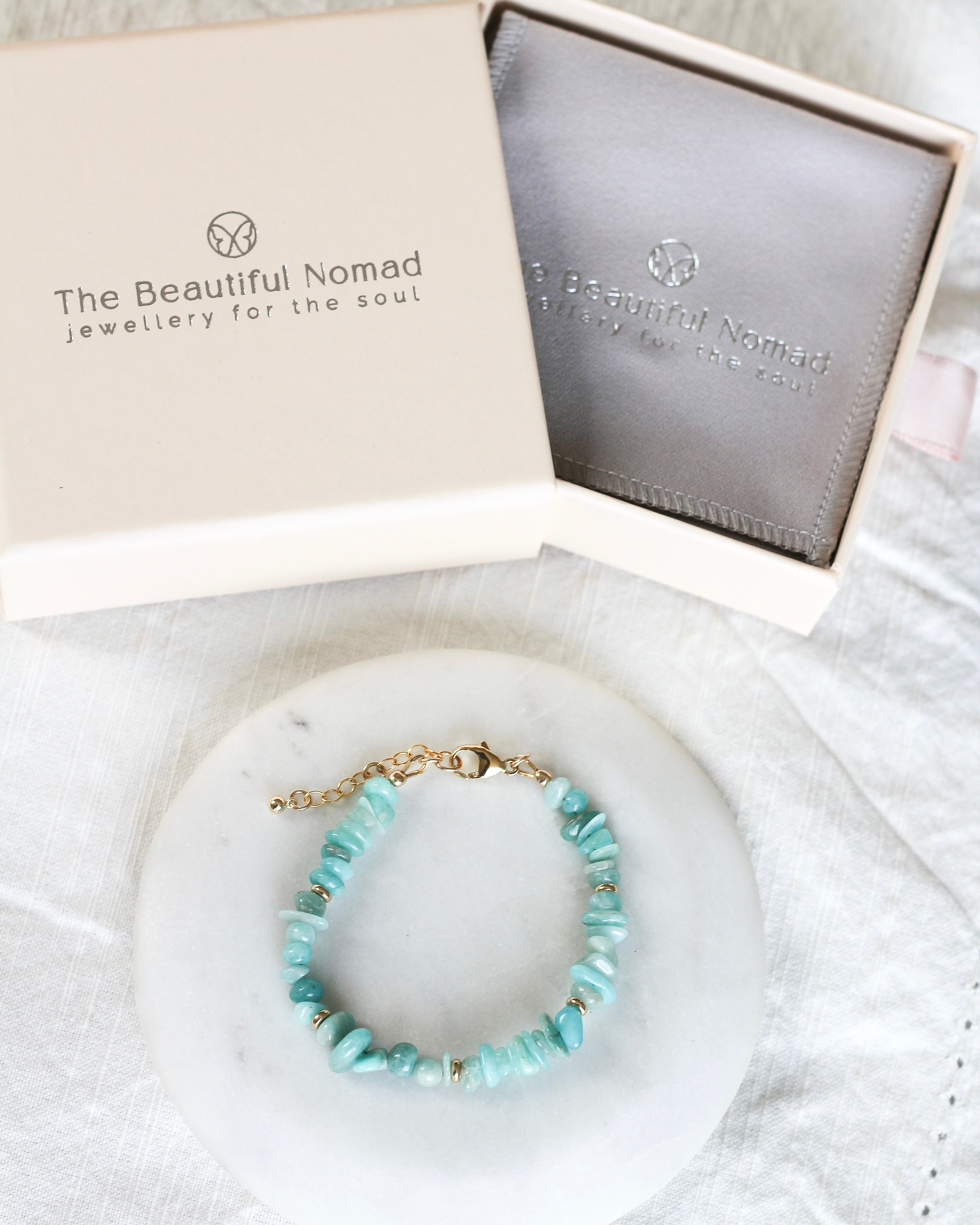 Soothe Pebble Bracelet | Amazonite