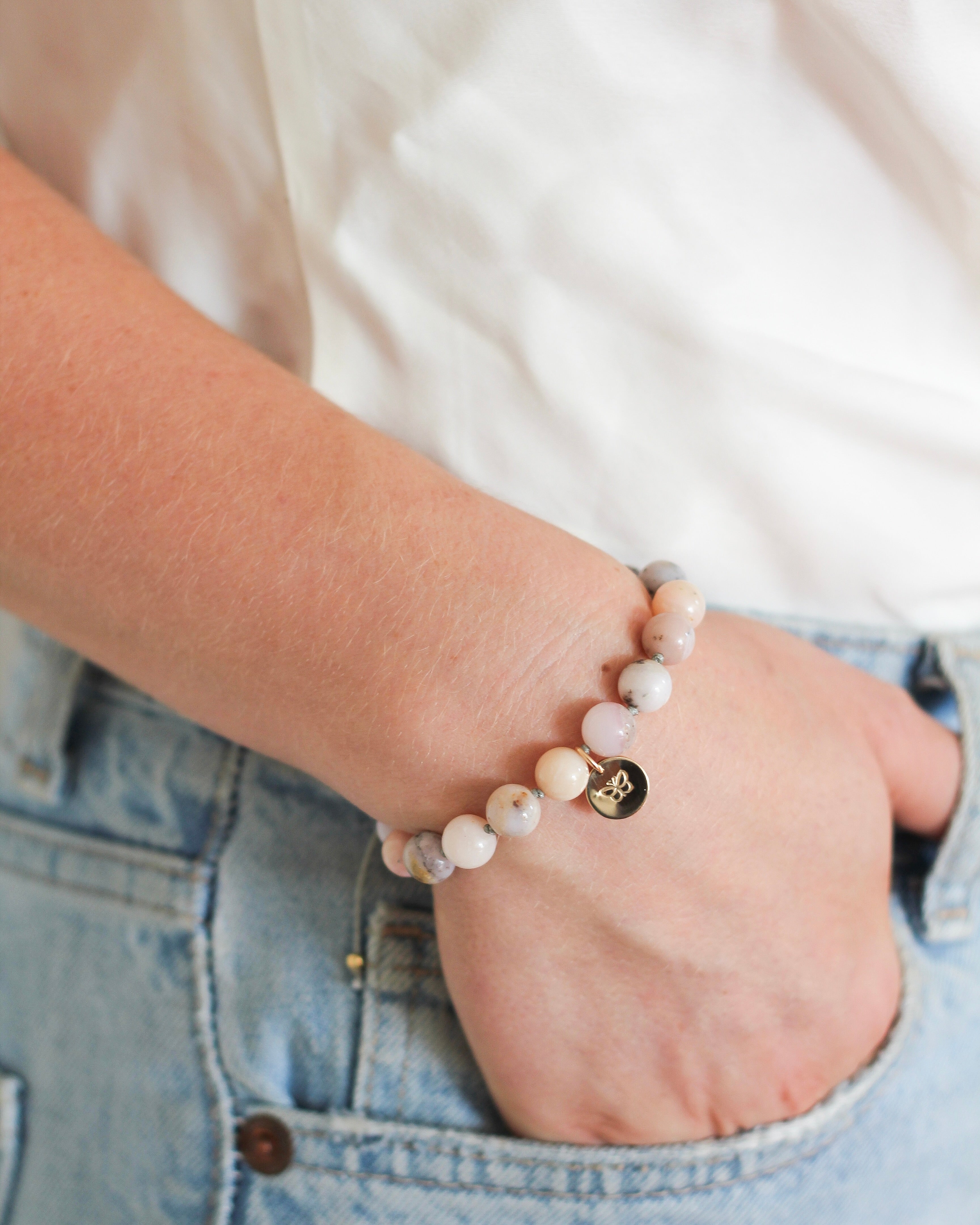 Restore Mala Bracelet | Pink Opal