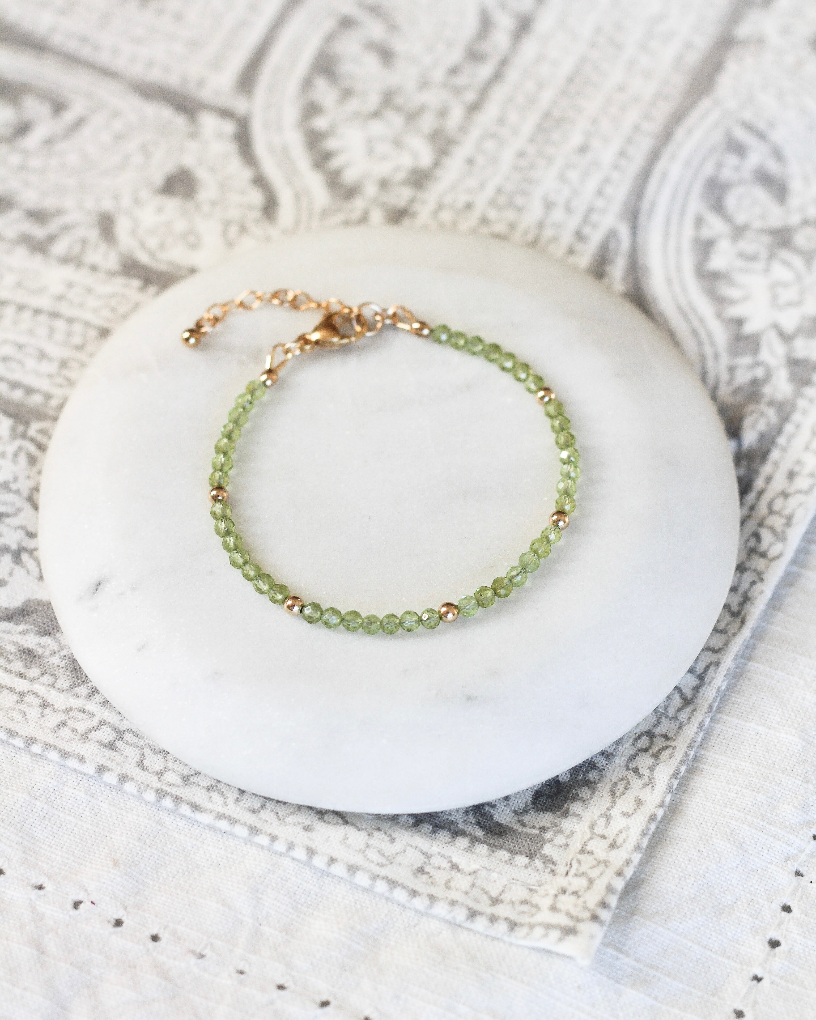 Balance Intention Bracelet | Peridot