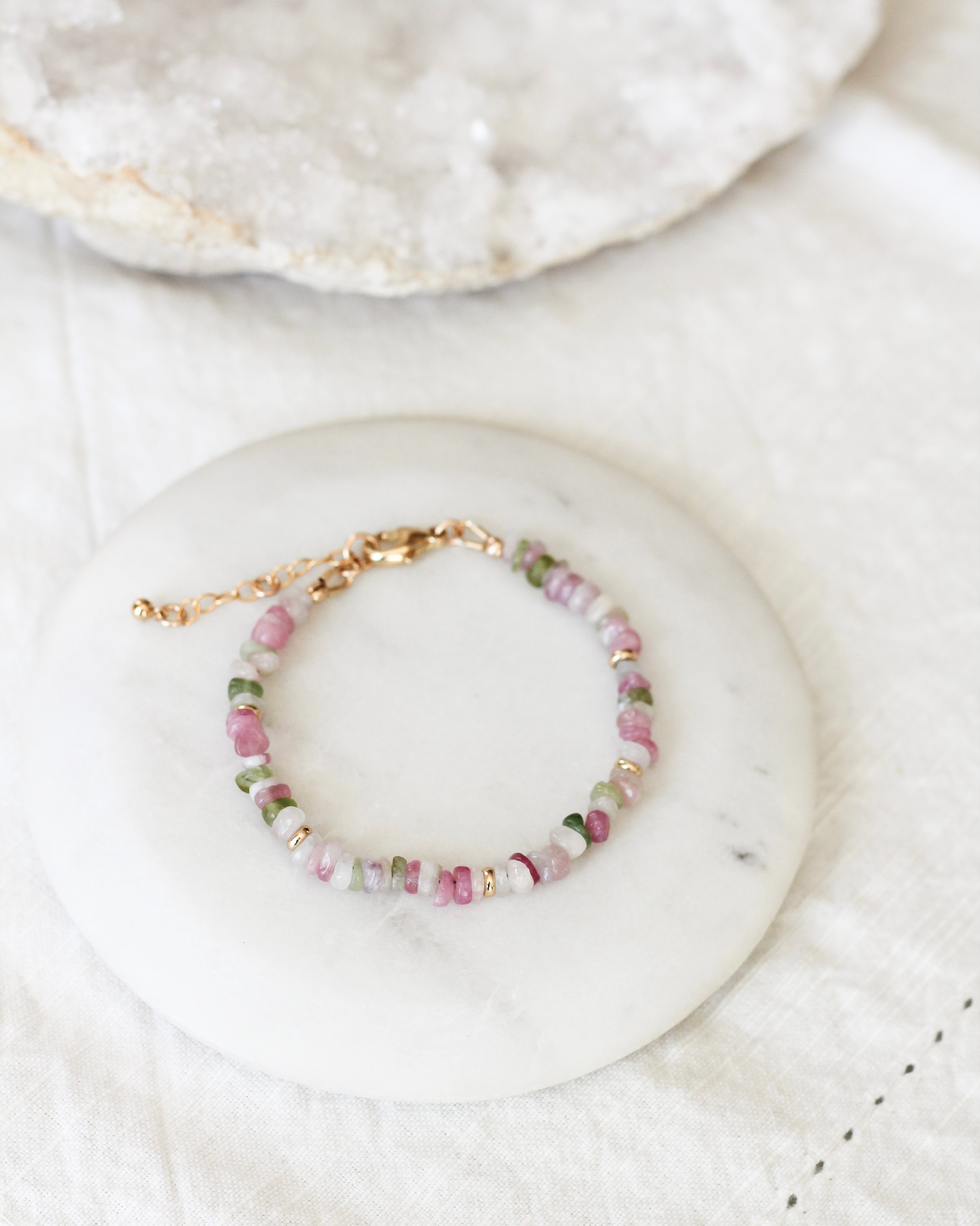 Joy Pebble Bracelet | Watermelon Tourmaline