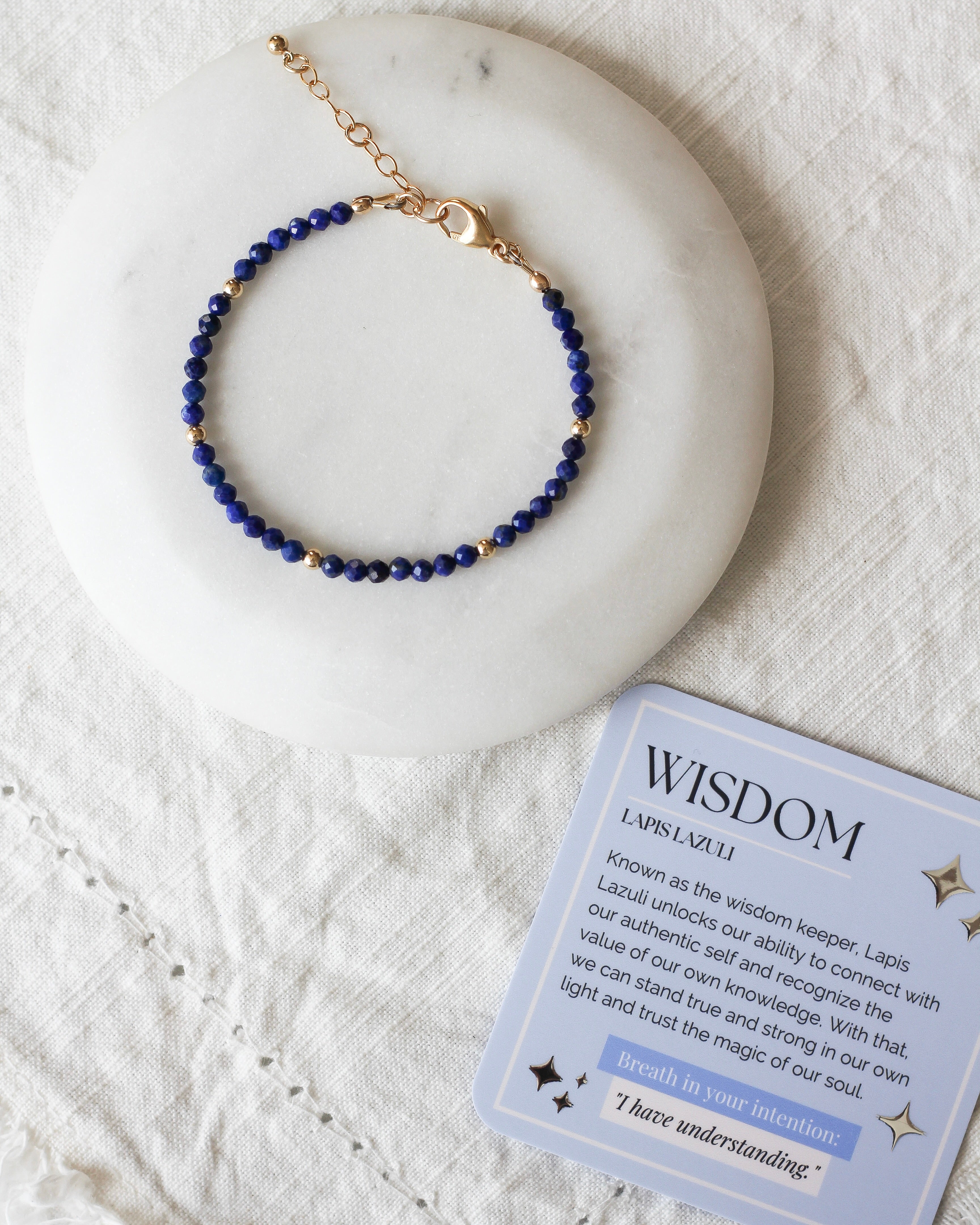 Wisdom Intention Bracelet | Lapis Lazuli