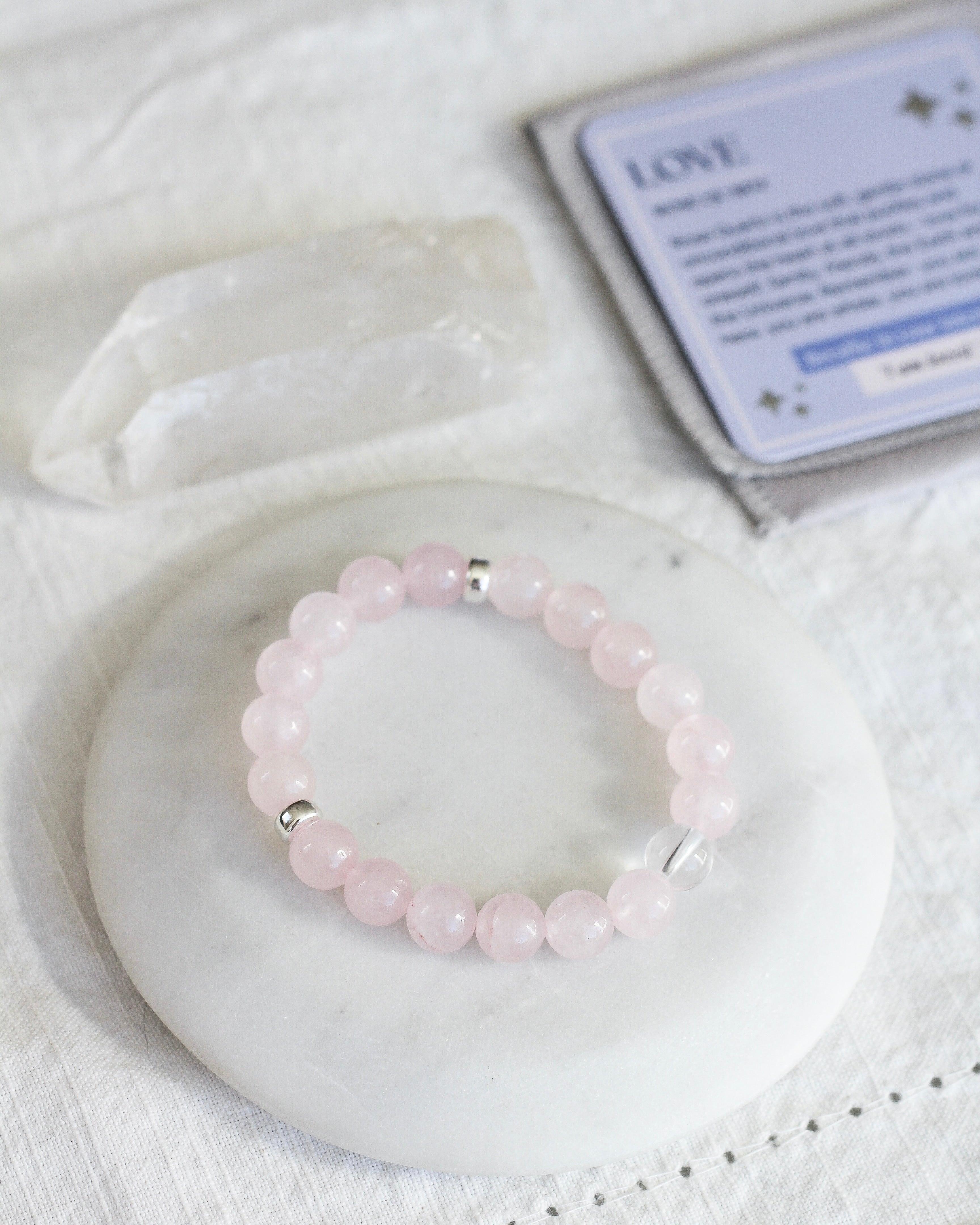 Love Aura Bracelet | Rose Quartz